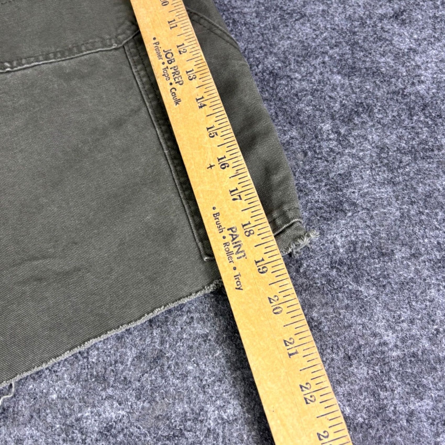 Dickies Dickies Carpenter Shorts Mens 38 Olive Green Canvas Distressed Cargo Pocket Zip Size US 38 / EU 54 - 5 Thumbnail