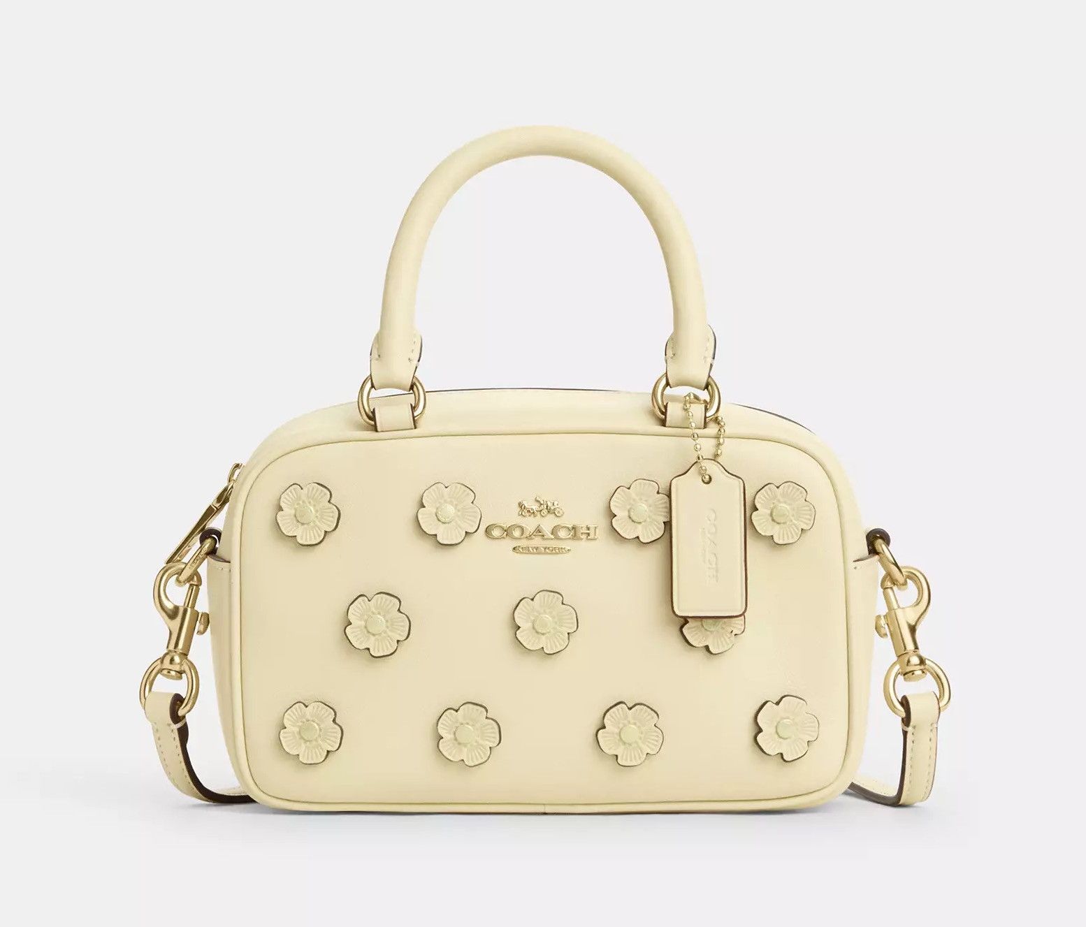 Coach Satchel Crossbody Bag With Floral Applique CAJ99 Size ONE SIZE - 3 Thumbnail
