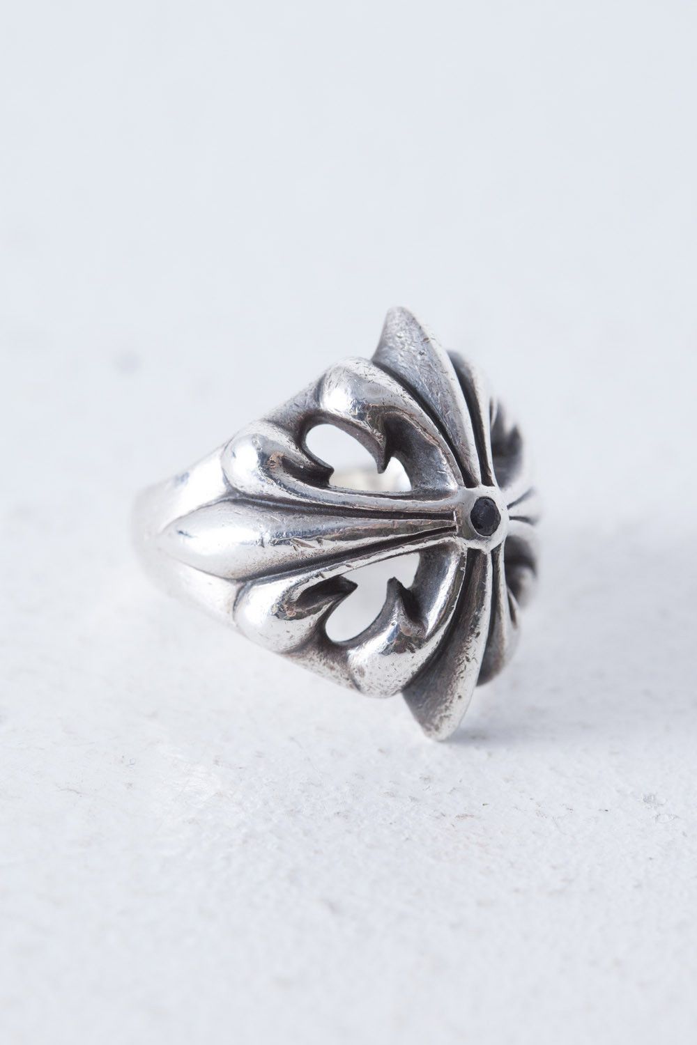 Vintage Holy Grave floral cross silver ring US 8.5 xx Size ONE SIZE - 2 Thumbnail