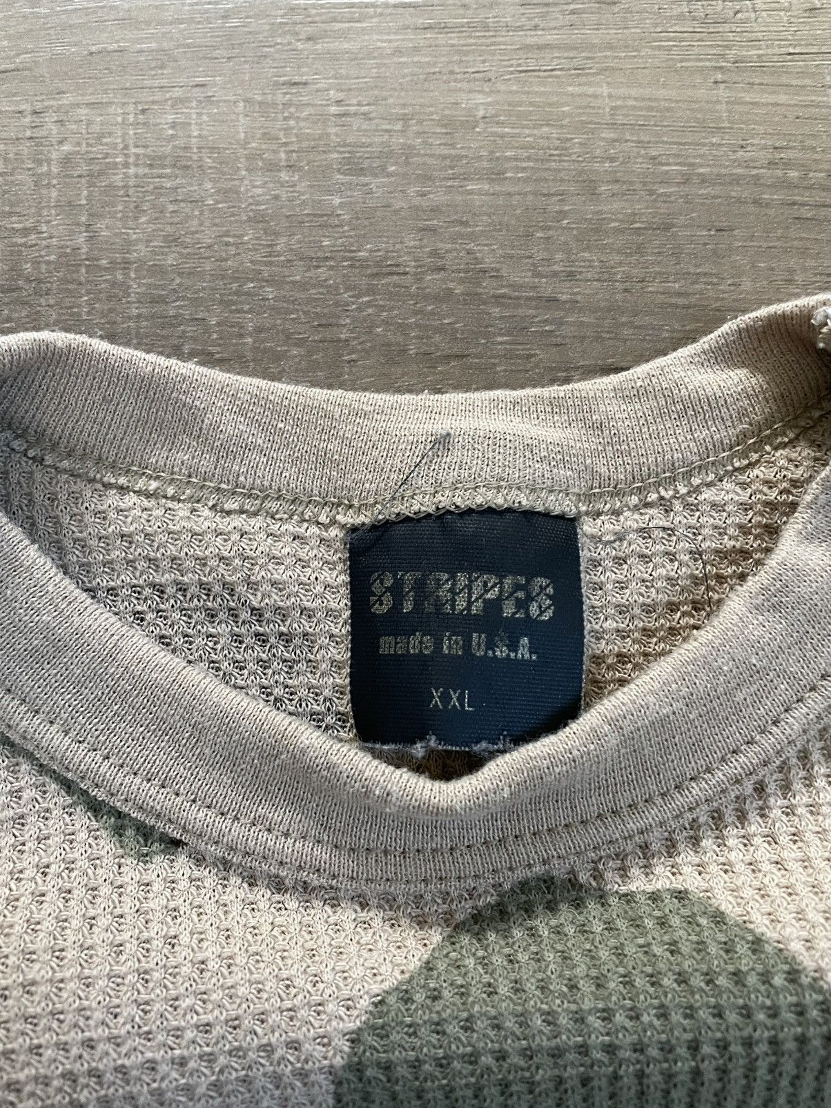 Vintage 1990s Stripes Thermal Longsleeve Size US XL / EU 56 / 4 - 3 Thumbnail