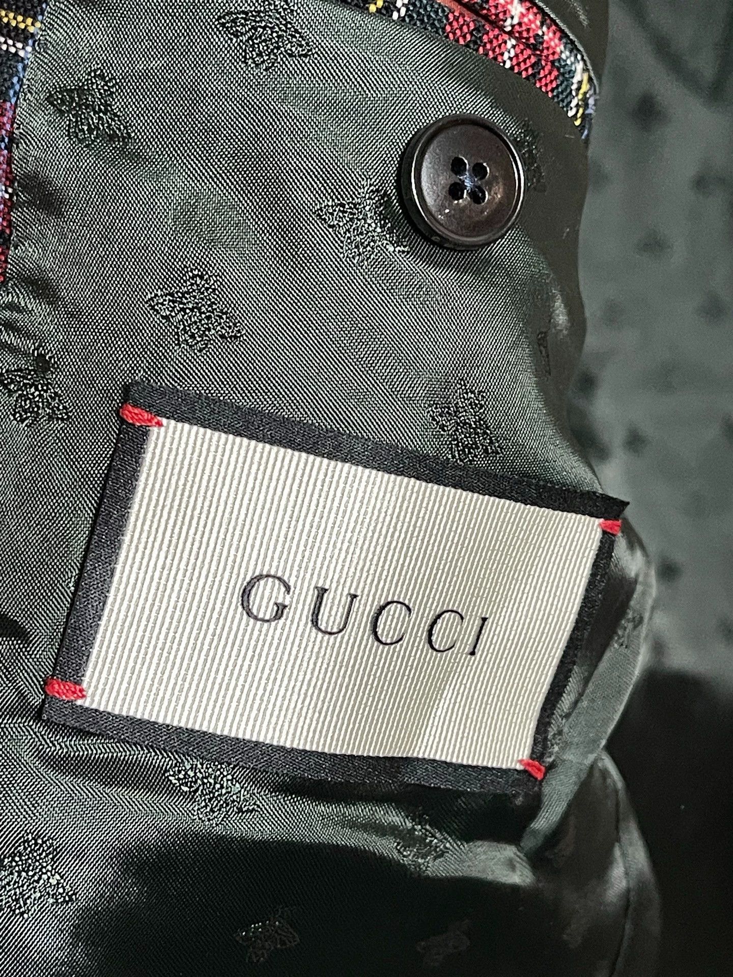 Gucci Gucci Men's Wool Check Slim Suit 50 New With Tags Size 50R - 6 Thumbnail
