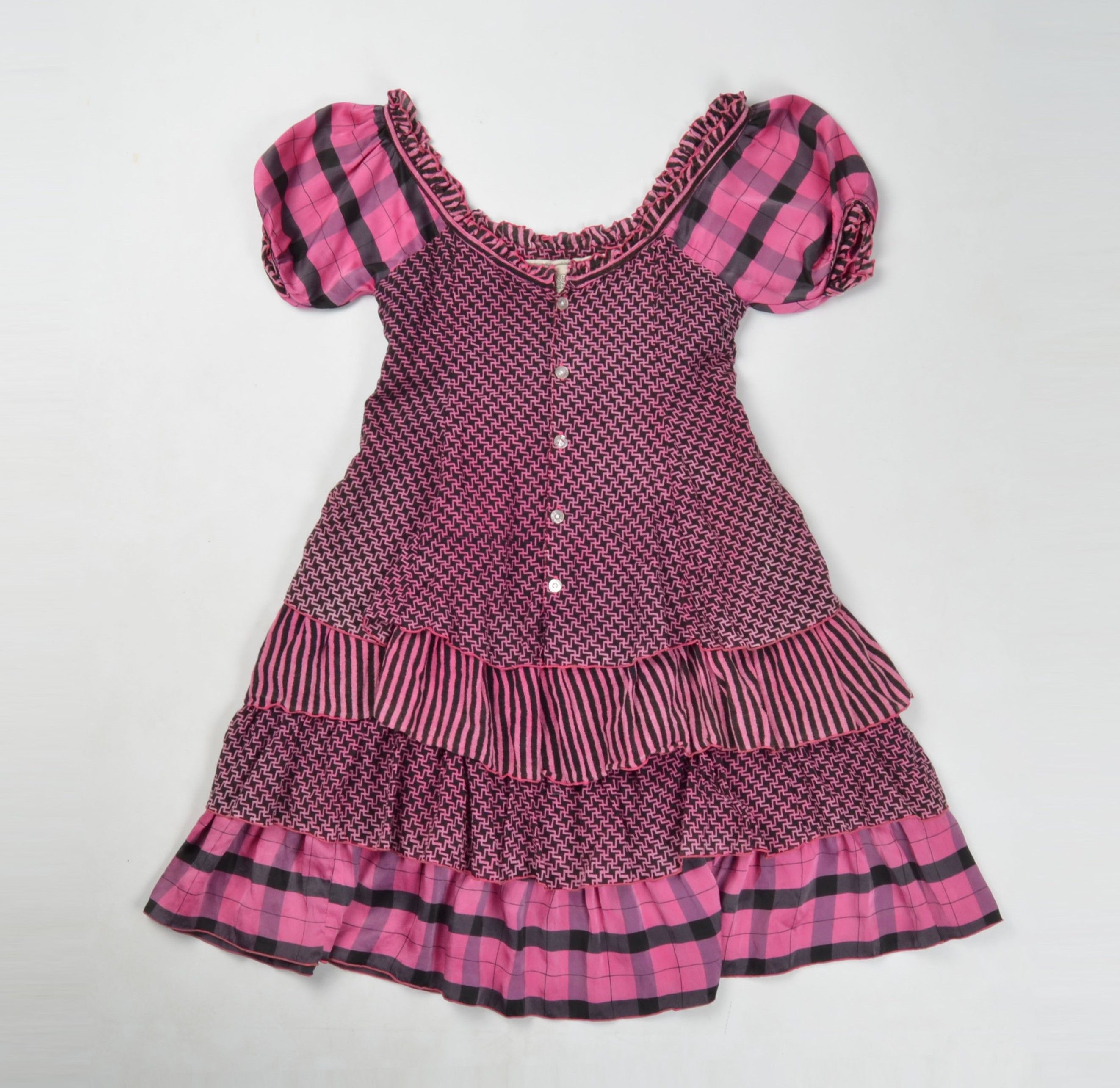 House Of The Gods Buddhist Punk Vintage Y2K Babydoll Coquette Mini Dress Size S / US 4 / IT 40 - 4 Thumbnail