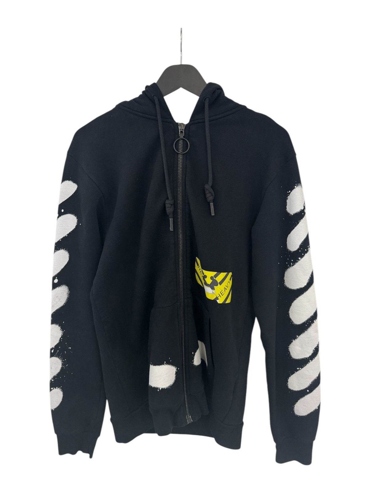 Off-White off white hoodie diagonal spray Size US M / EU 48-50 / 2 - 1 Thumbnail