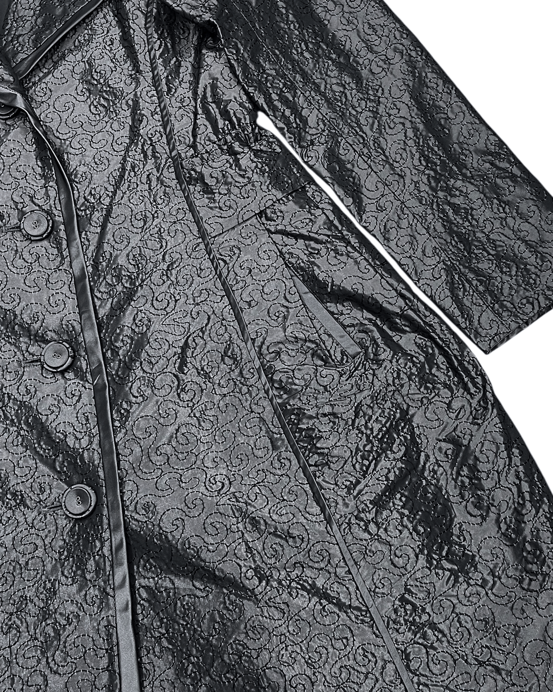 Hiroko Koshino Homme Hiroko koshino Patterned Long Parka Size XS / US 0-2 / IT 36-38 - 9 Thumbnail