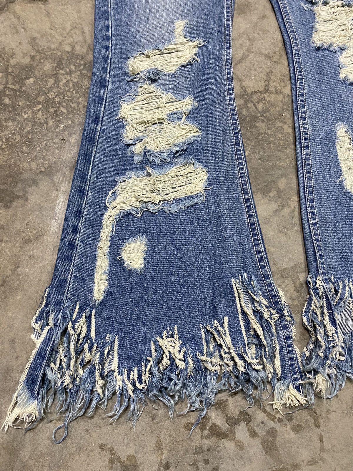 Flare Jeans Japan Distressed Hippie Jeans Vintage Fashion @2