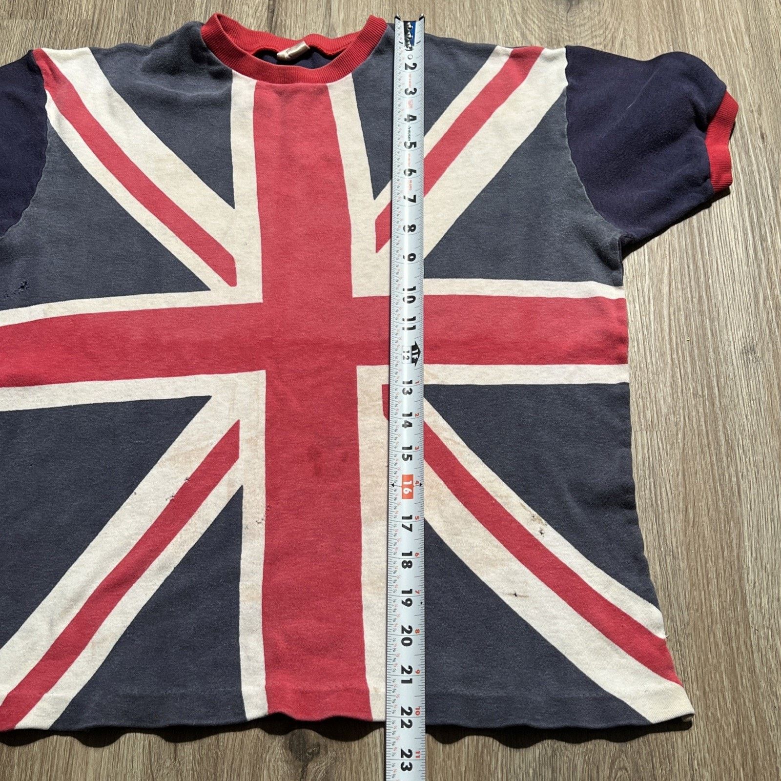 Vintage VTG 60s Union Jack T Shirt England Punk Sid Vicious T Shirt Size US M / EU 48-50 / 2 - 20 Thumbnail