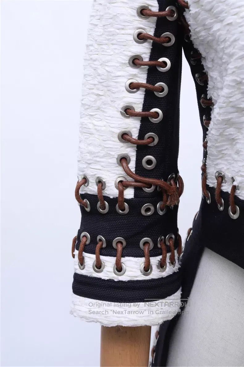 Givenchy Givenchy Black and White Patchwork Sheepskin Coat Size XS / US 0-2 / IT 36-38 - 8 Thumbnail