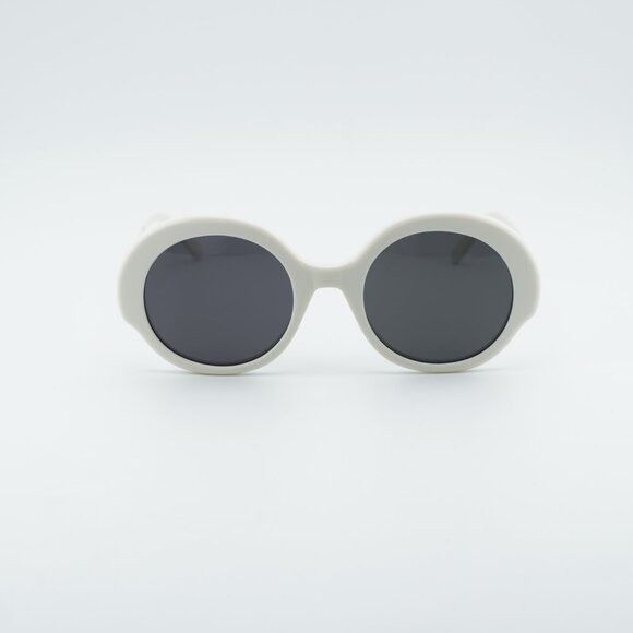 Loewe Loewe LW40135I 25A Sunglasses Ivory Round Frame, Smoke Size ONE SIZE - 3 Thumbnail