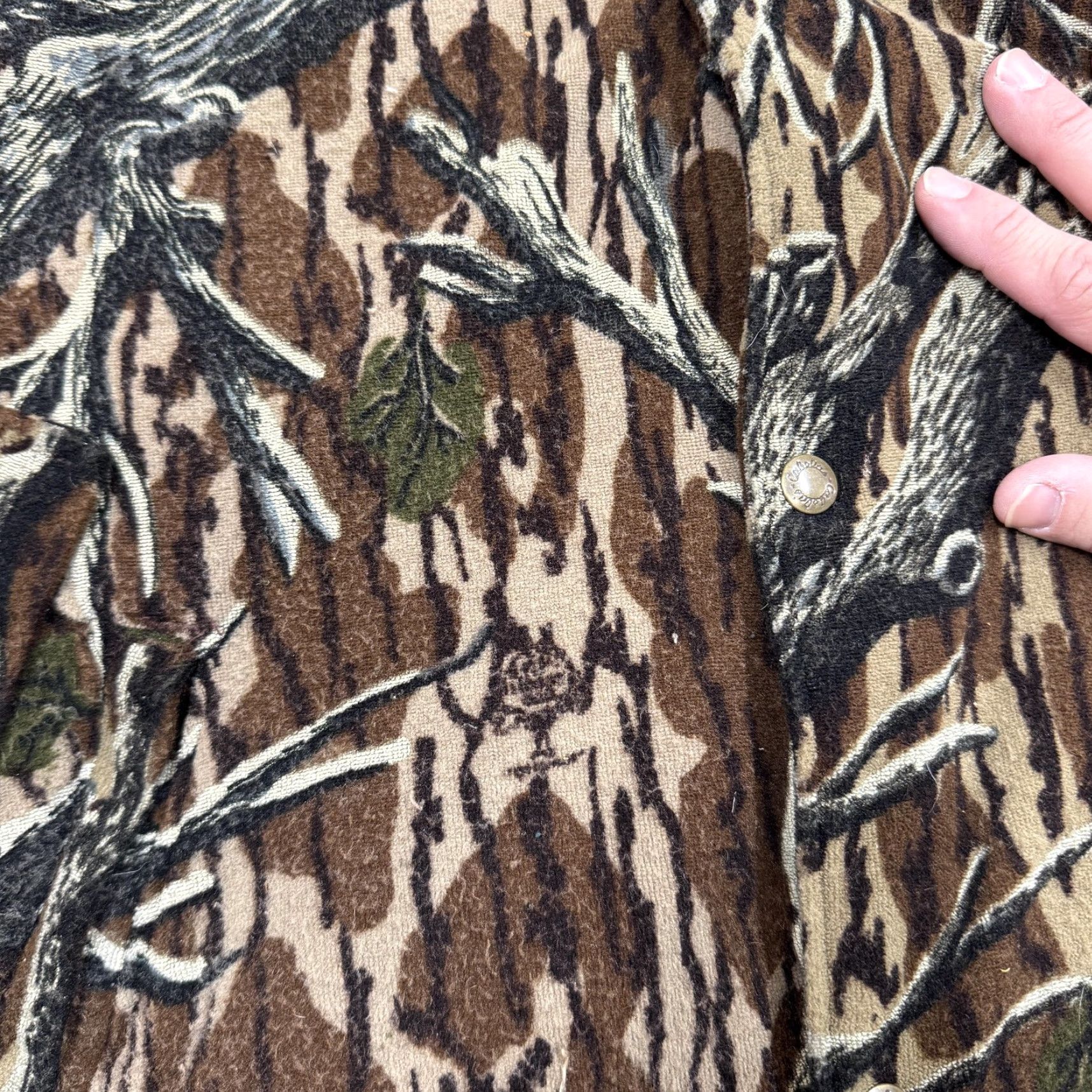 Vintage Cabela's Jacket Mens XL Camouflage Hooded Dry-Plus Hunting Game Pouch Parka Wool Brown Zip Regular"} Size US XL / EU 56 / 4 - 4 Thumbnail
