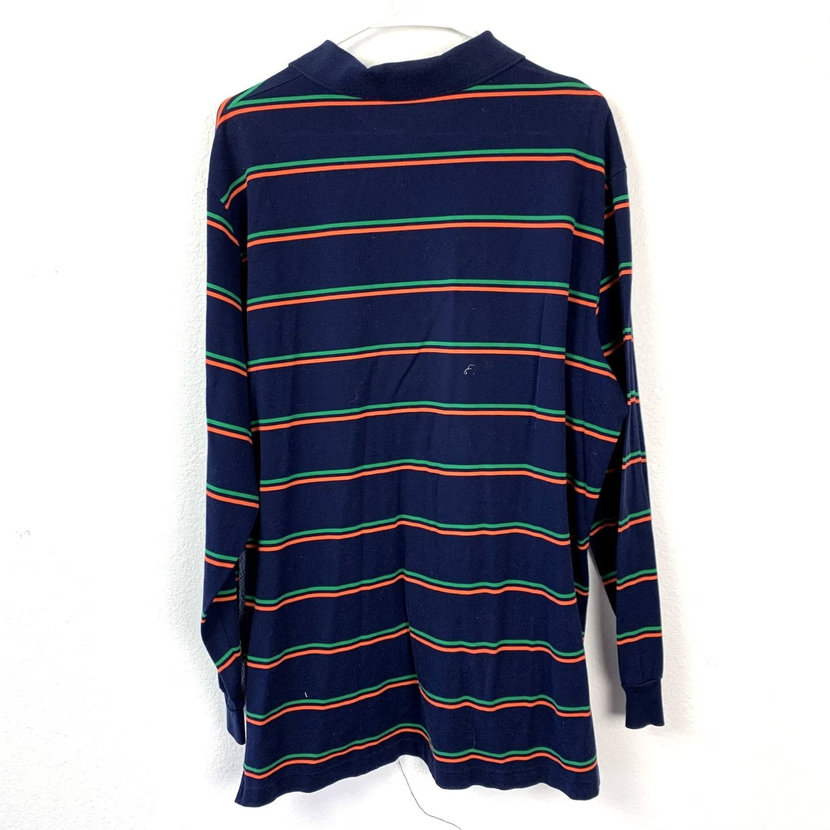Polo Ralph Lauren VINTAGE Polo Ralph Lauren Shirt Polo Long Sleeve Striped Navy XL Men’s Size US XL / EU 56 / 4 - 6 Thumbnail