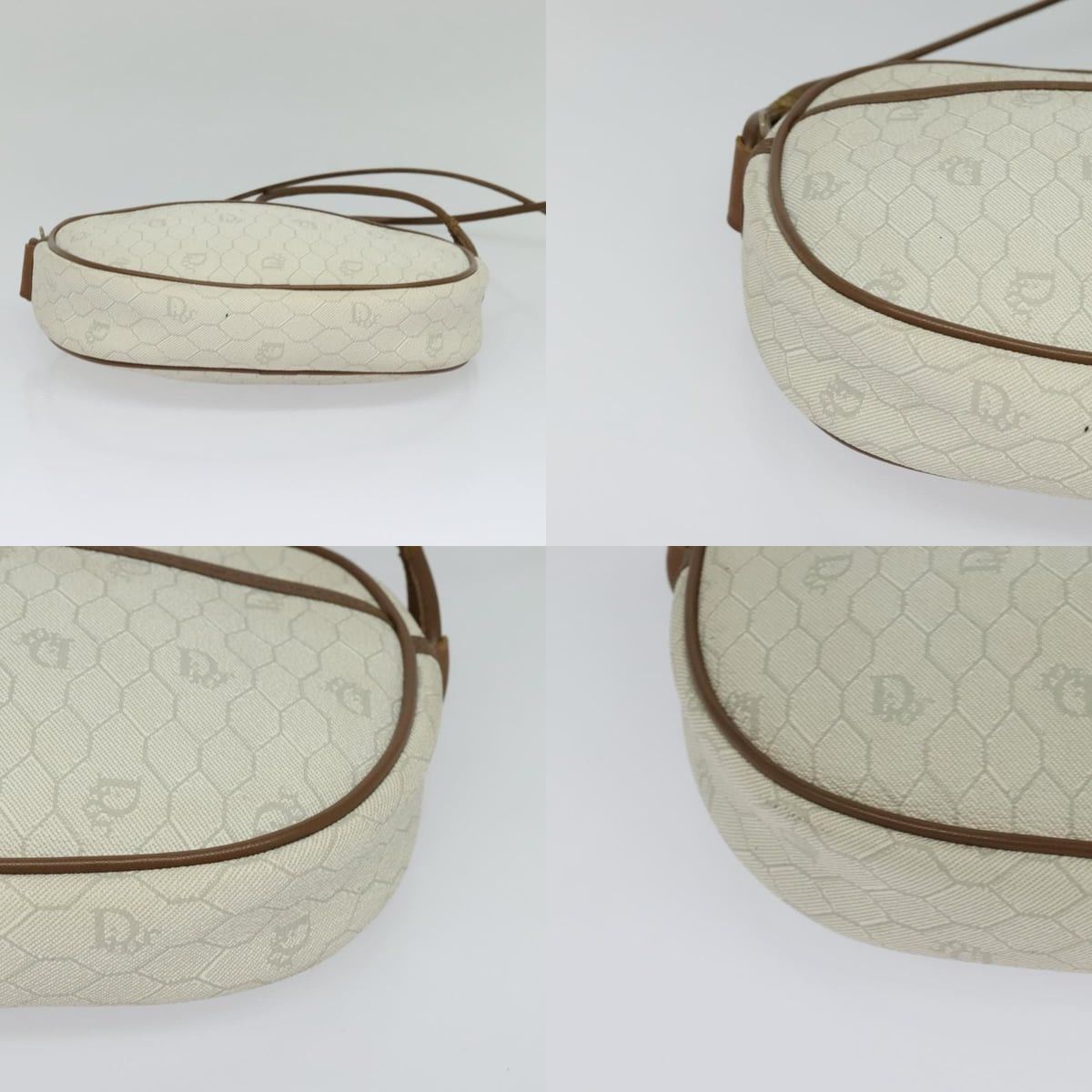 Dior DIOR Honeycomb Canvas Shoulder Bag Pvc White Size ONE SIZE - 10 Thumbnail