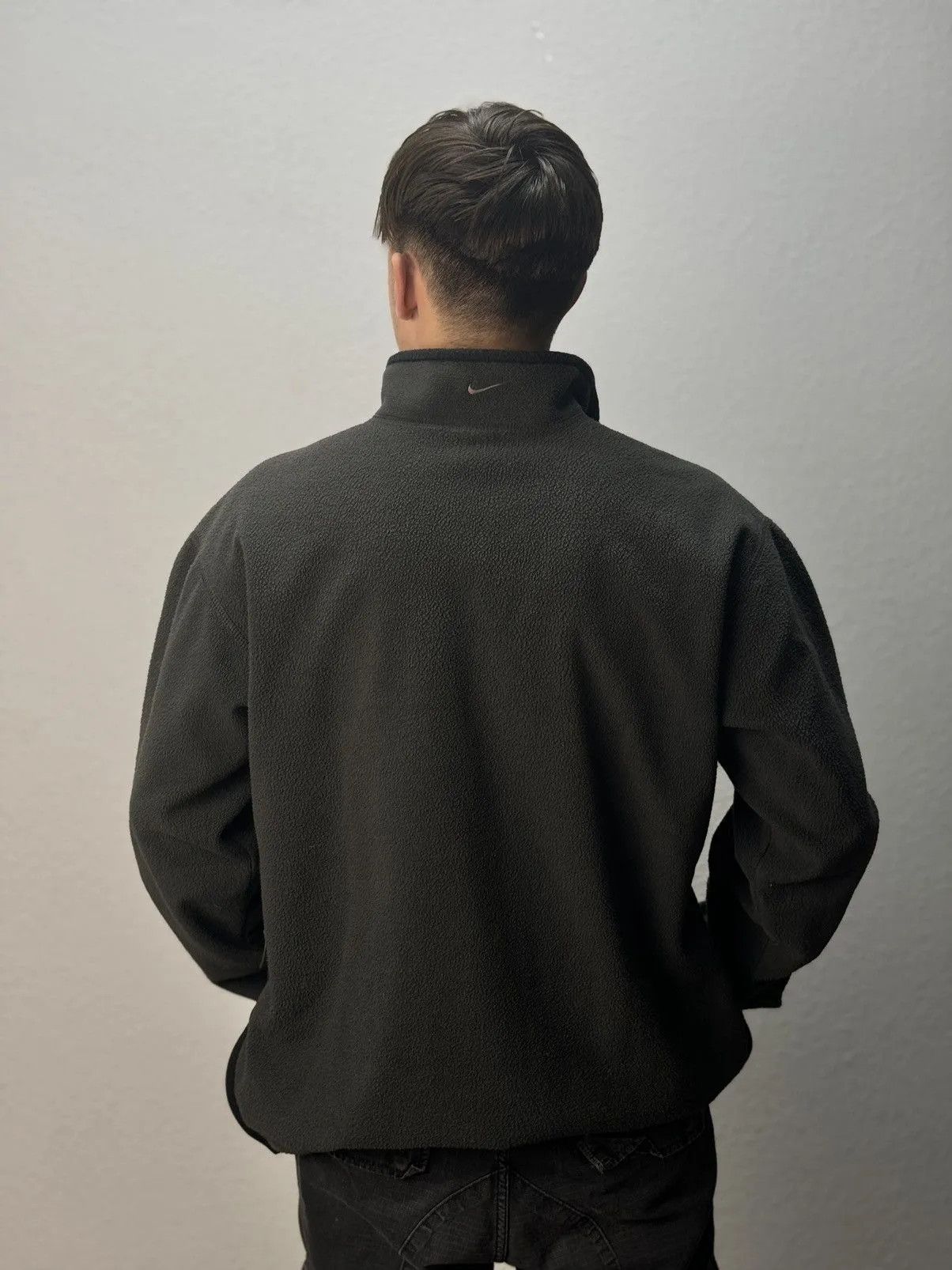 Nike Vintage 90s Nike 1/4 Zip Fleece Pullover Sweater Size US L / EU 52-54 / 3 - 3 Thumbnail