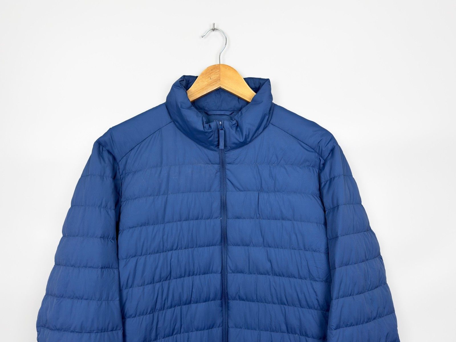 Uniqlo UNIQLO Nylon Ultra Light Puffer Down Blue Jacket Size US XL / EU 56 / 4 - 2 Thumbnail
