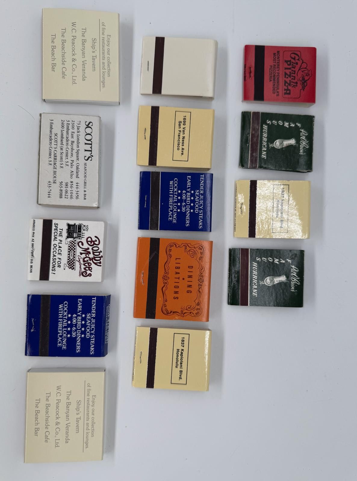 Designer 14 Vintage Restaurant Matchbooks – Hard Rock, Pat O’Brien’s+ Size ONE SIZE - 6 Thumbnail