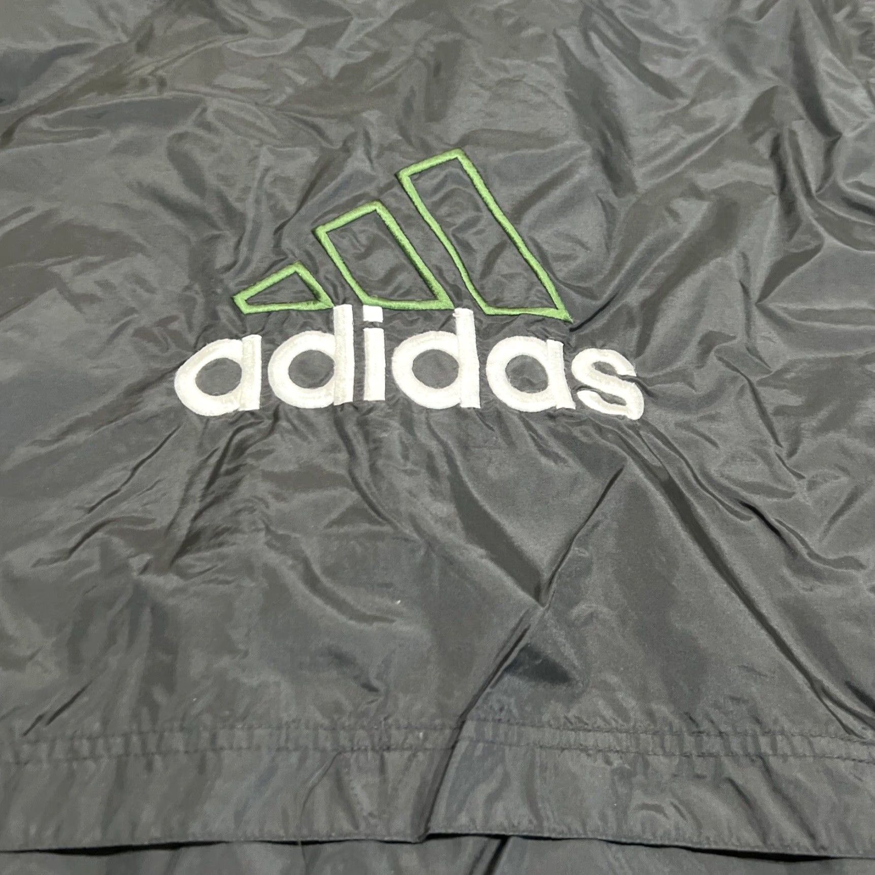 Adidas VINTAGE Adidas Windbreaker Jacket Men's Small Black 3 Stripes Lightweight Full Zip Sports Size US S / EU 44-46 / 1 - 5 Thumbnail