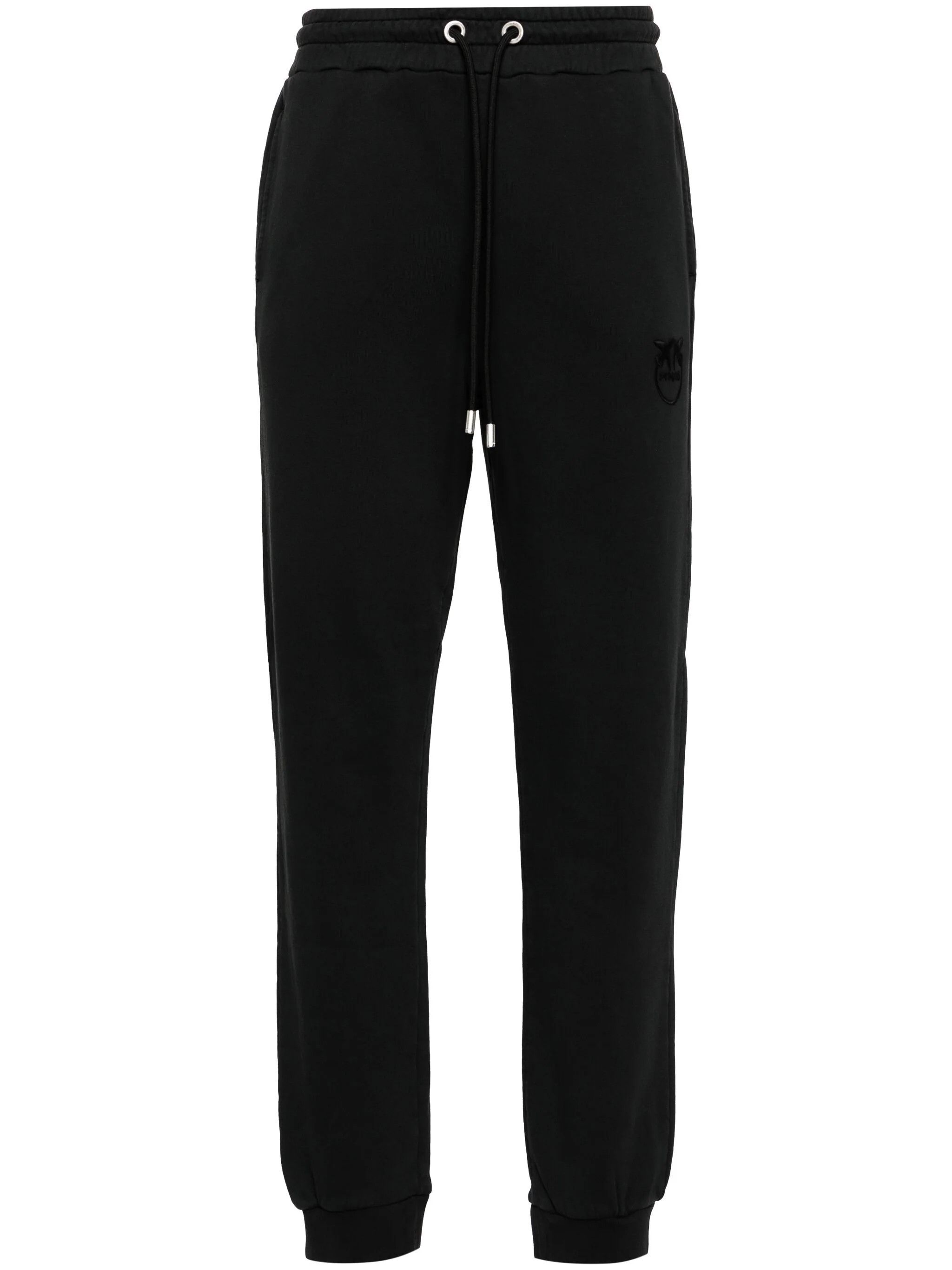 Pinko o1s22i1n0824 Love Birds Embroidered Joggers in Black Size 27" / US 4 / IT 40 - 1 Thumbnail