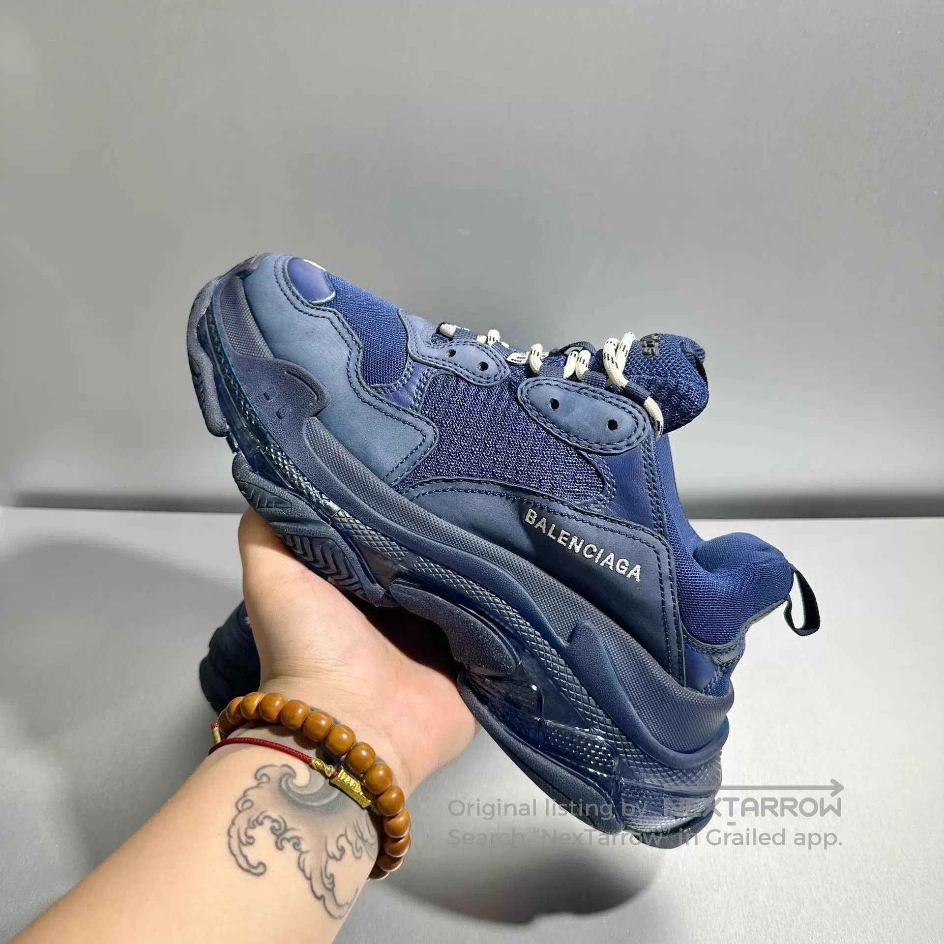 Balenciaga Blue Low-Top Sneakers Size 9. Size US 9 / EU 42 - 9 Thumbnail