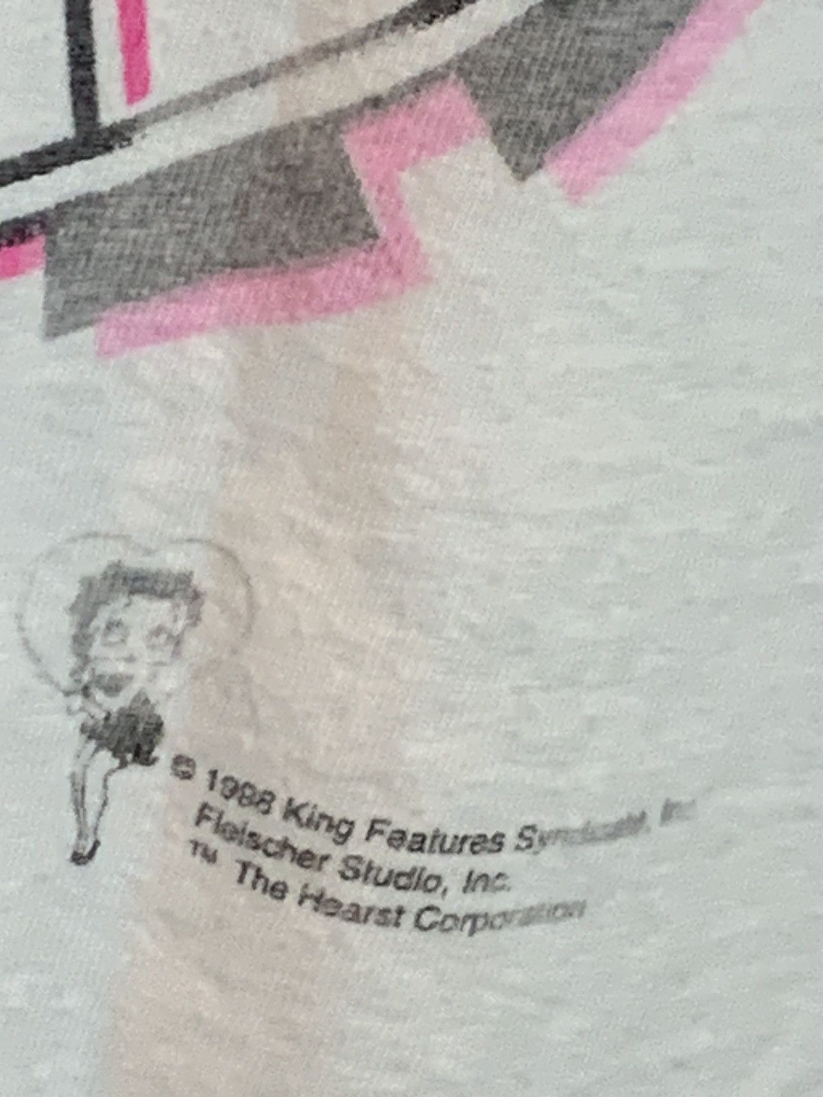 Vintage *RARE* Vintage 90’s Betty Boop Bicycle Cartoon Art T-Shirt L Size US L / EU 52-54 / 3 - 3 Thumbnail