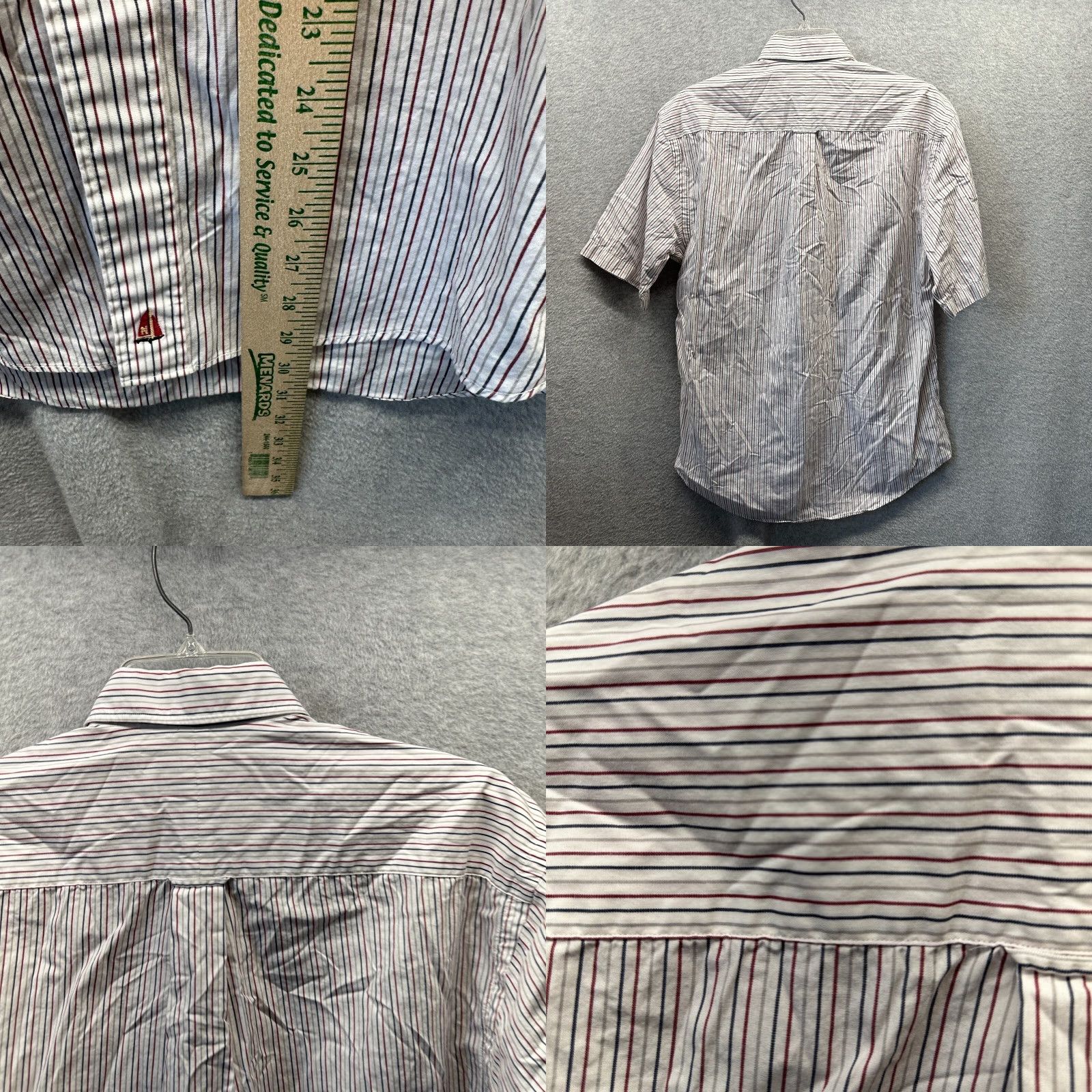 Nordstrom VINTAGE Nordstrom Shirt Mens Button-Up White Striped 15.5 14.5 Small Cotton Casual Size US L / EU 52-54 / 3 - 8 Thumbnail
