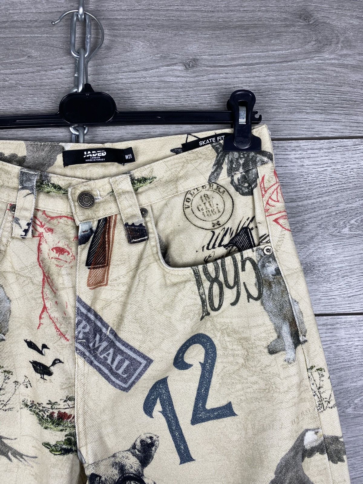Jaded London Jaded London All Over Printed Skateboarding Jeans Pants Size US 28 / EU 44 - 3 Thumbnail