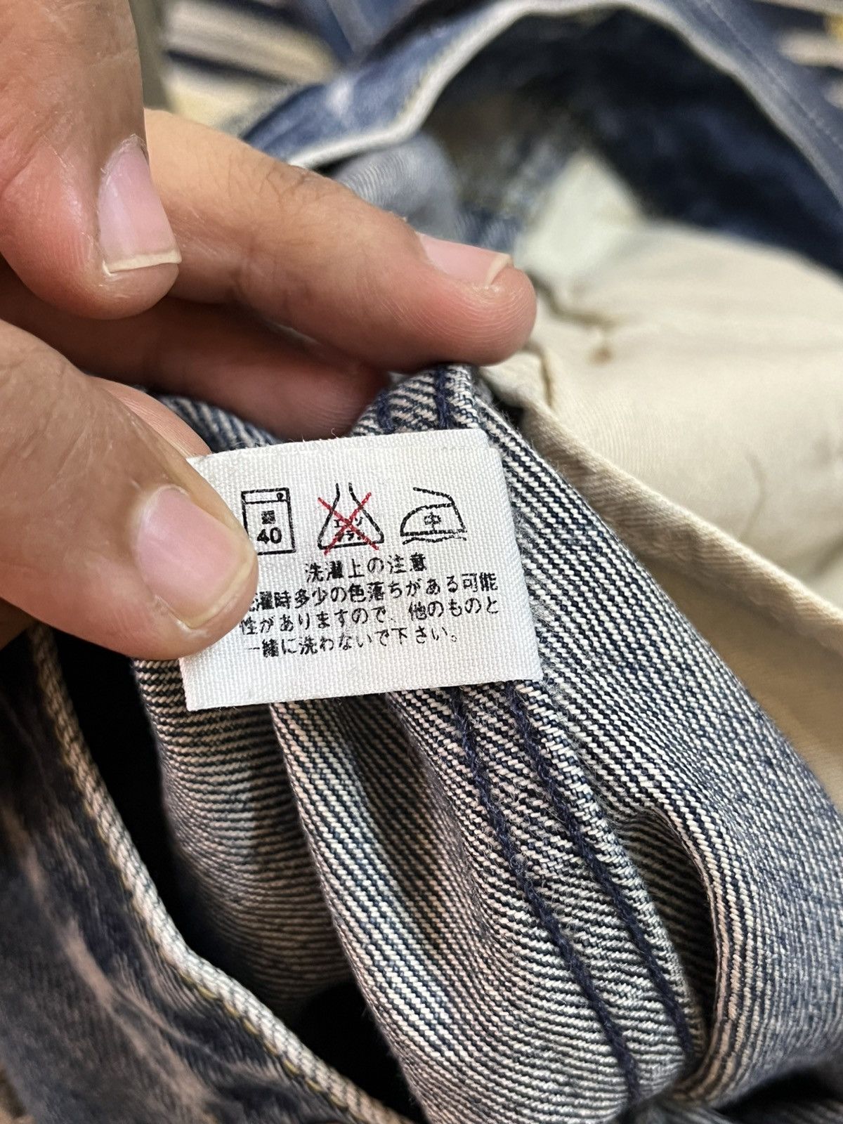 Blue Blue Japan Vintage Blue Blue Japan Slim Fit Distressed Denim Size US 30 / EU 46 - 11 Thumbnail