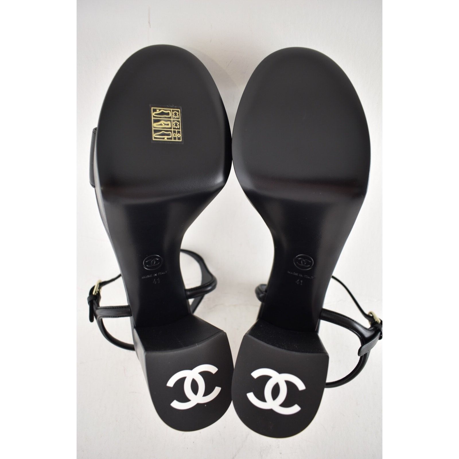Chanel Chanel 24C Black Lambskin Leather Logo Platform Ankle Size US 11 / IT 41 - 14 Thumbnail