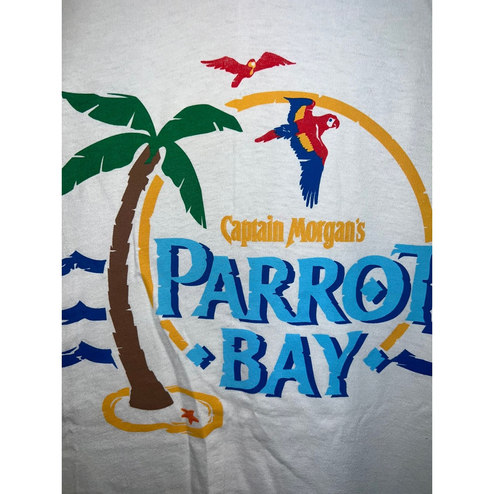 Hanes Vintage Captain Morgan Shirt Parroy Bay Alcohol 90s Tee XL Size US XL / EU 56 / 4 - 2 Thumbnail