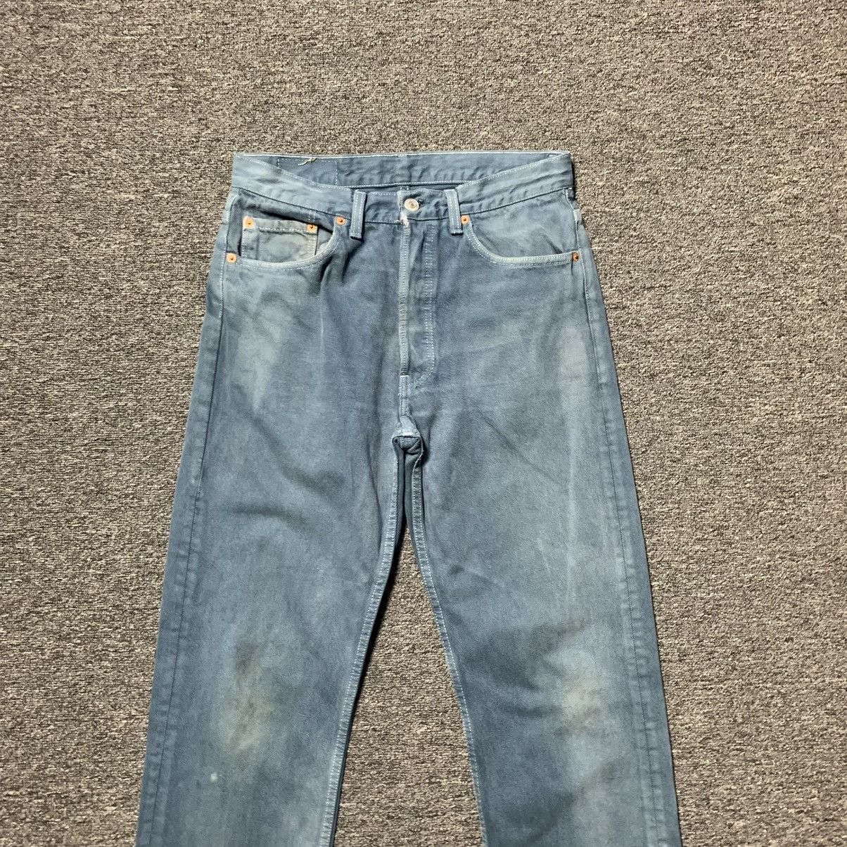 Levi's 80s Vintage Levi's501 Made In USA painted washed Jeans Size US 32 / EU 48 - 4 Thumbnail