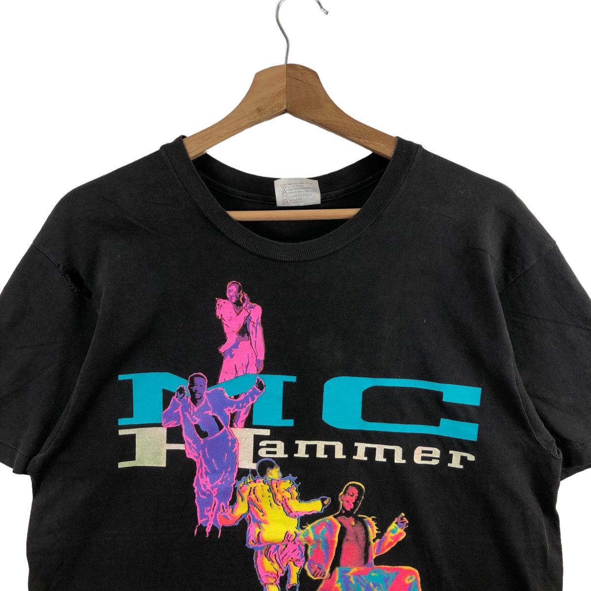 Band Tees Vintage 80s MC HAMMER T-Shirt Rapper And Dancer Hiphop Swag Size US L / EU 52-54 / 3 - 2 Thumbnail