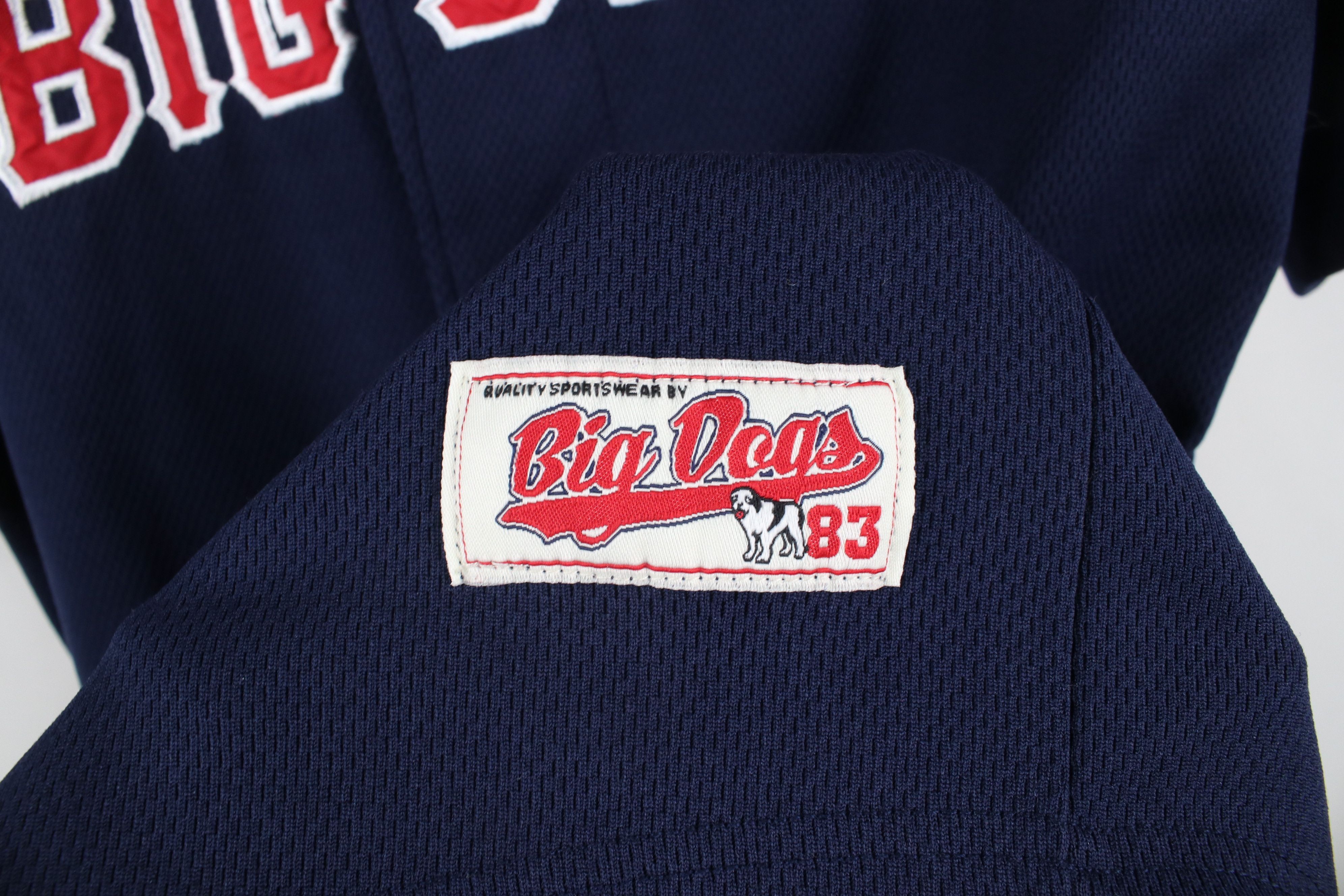 Big Dogs × Vintage Vintage 90s Big Dogs Short Sleeve Baseball Jersey Blue USA Size US L / EU 52-54 / 3 - 4 Thumbnail