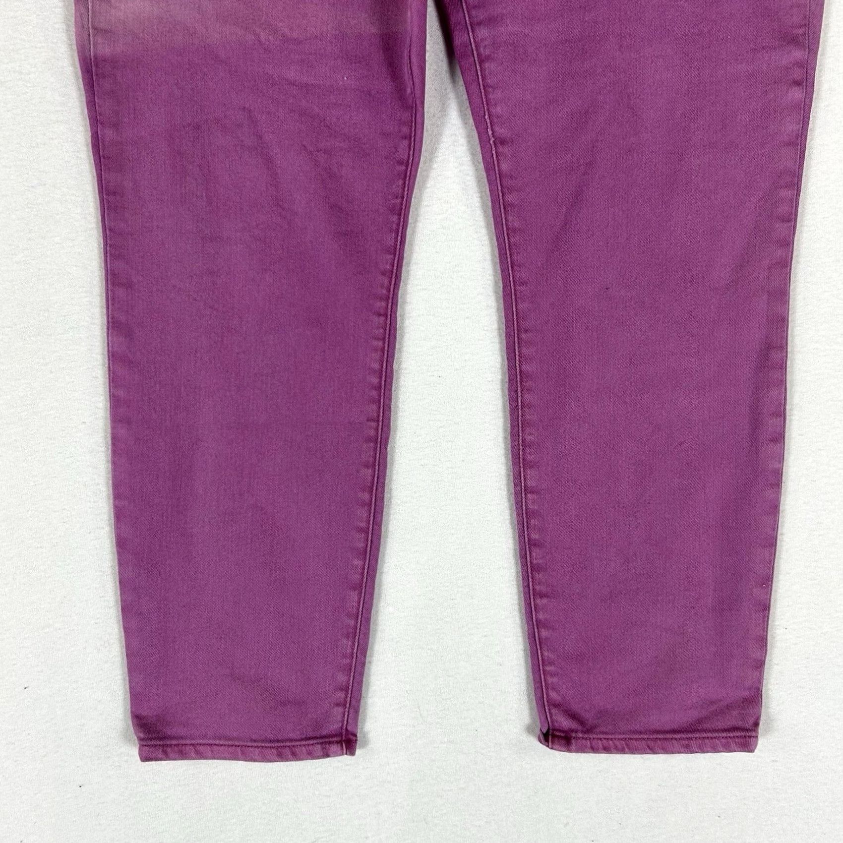 Gap Gap 1969 Always Skinny Jeans Womens 33/16R Pink Denim Mid Rise 5-Pocket Distressed Look, Vintage? No, Flawed Size 24" / US 00 / IT 34 - 3 Thumbnail