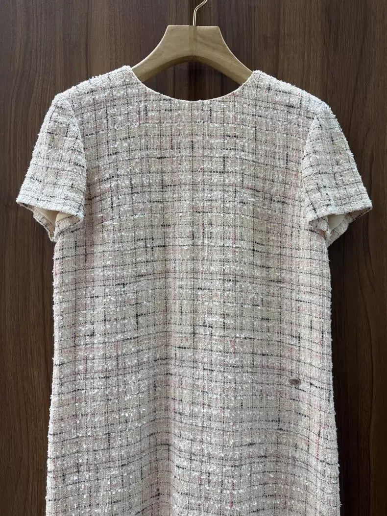 Chanel Chanel Plaid tweed dress Size XS / US 0-2 / IT 36-38 - 4 Thumbnail