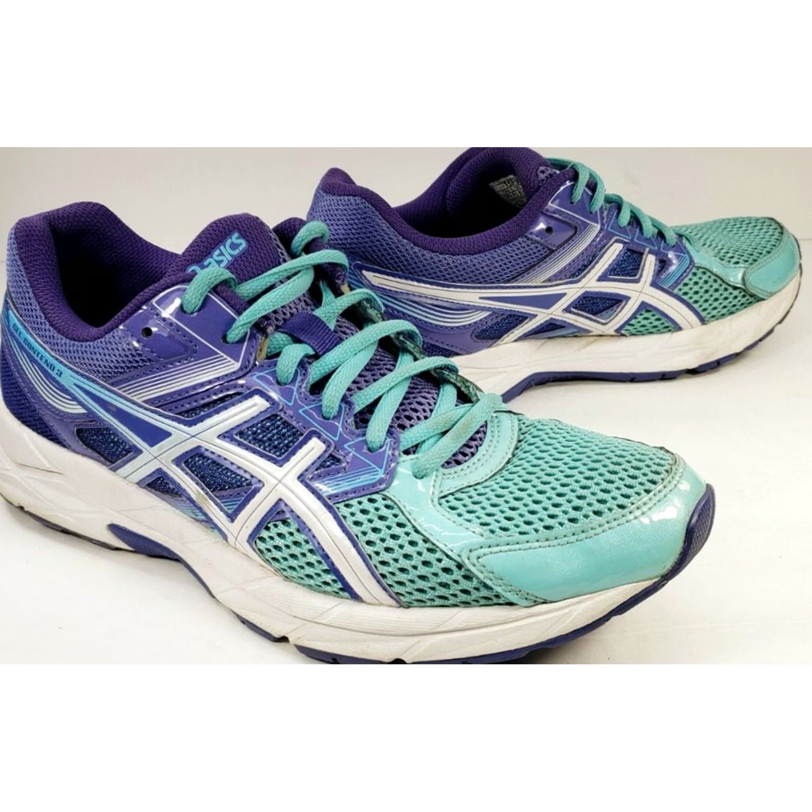 Asics Asics Gel Contend 3 Running Shoes Women's Sz 8.5M Teal Purple T5F9N Size US 9 / IT 39 - 5 Thumbnail
