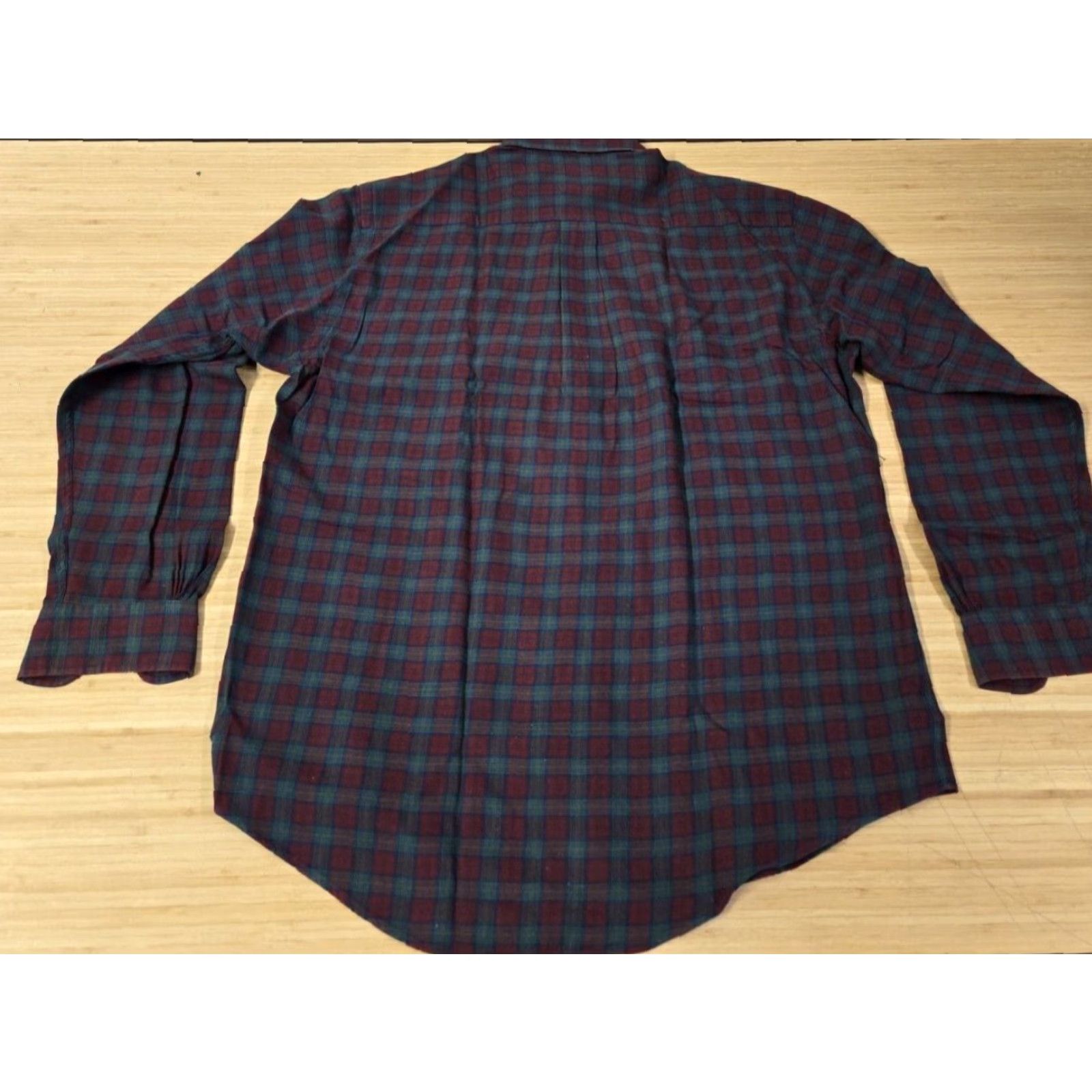 Brooks Brothers VINTAGE Brooks Brothers Flannel Shirt Men's M Red Maroon Plaid Sport Shirt Size US M / EU 48-50 / 2 - 5 Thumbnail