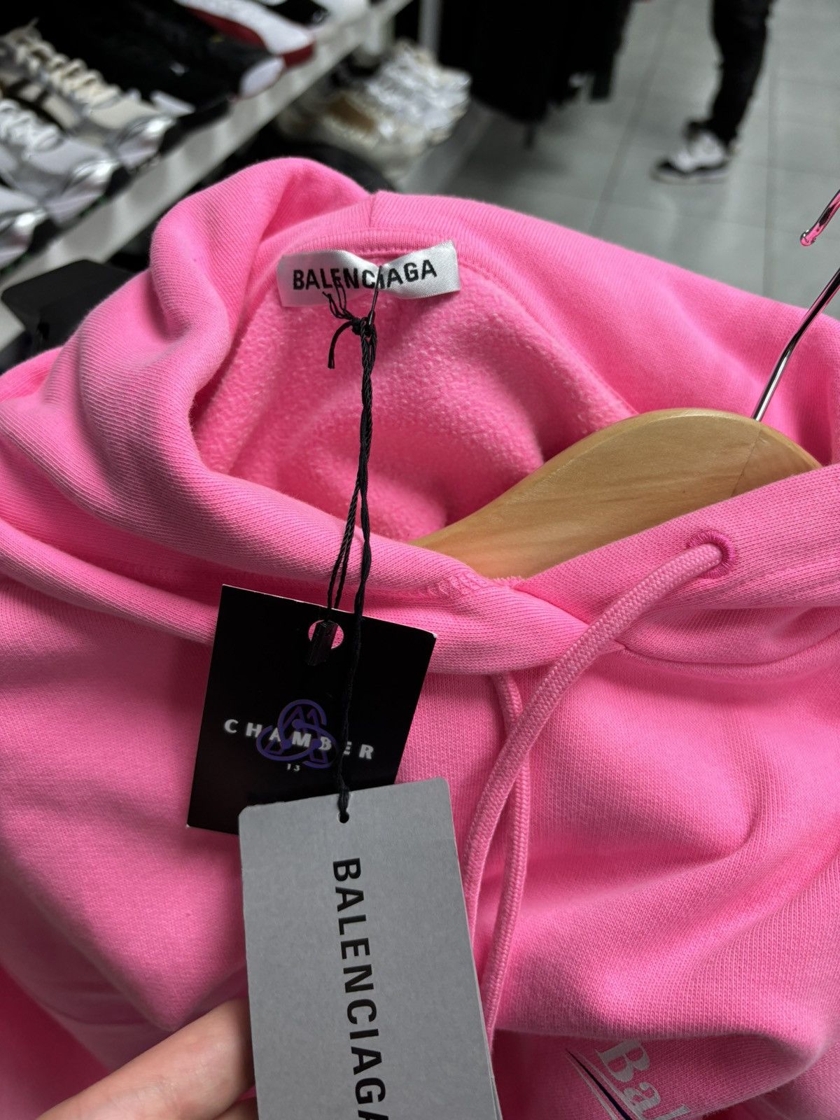 Balenciaga Balenciaga Pink Hoodie Medium Size US M / EU 48-50 / 2 - 3 Thumbnail
