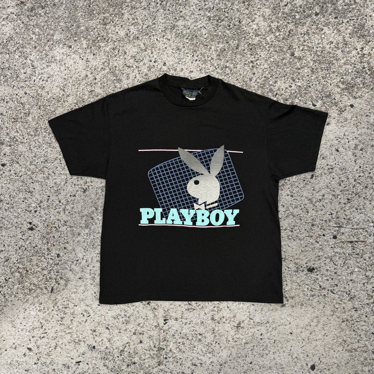 Vintage 90s Playboy Thrashed Faded Thin Shirt Pornstar ERD Grunge Size US L / EU 52-54 / 3 - 1 Thumbnail