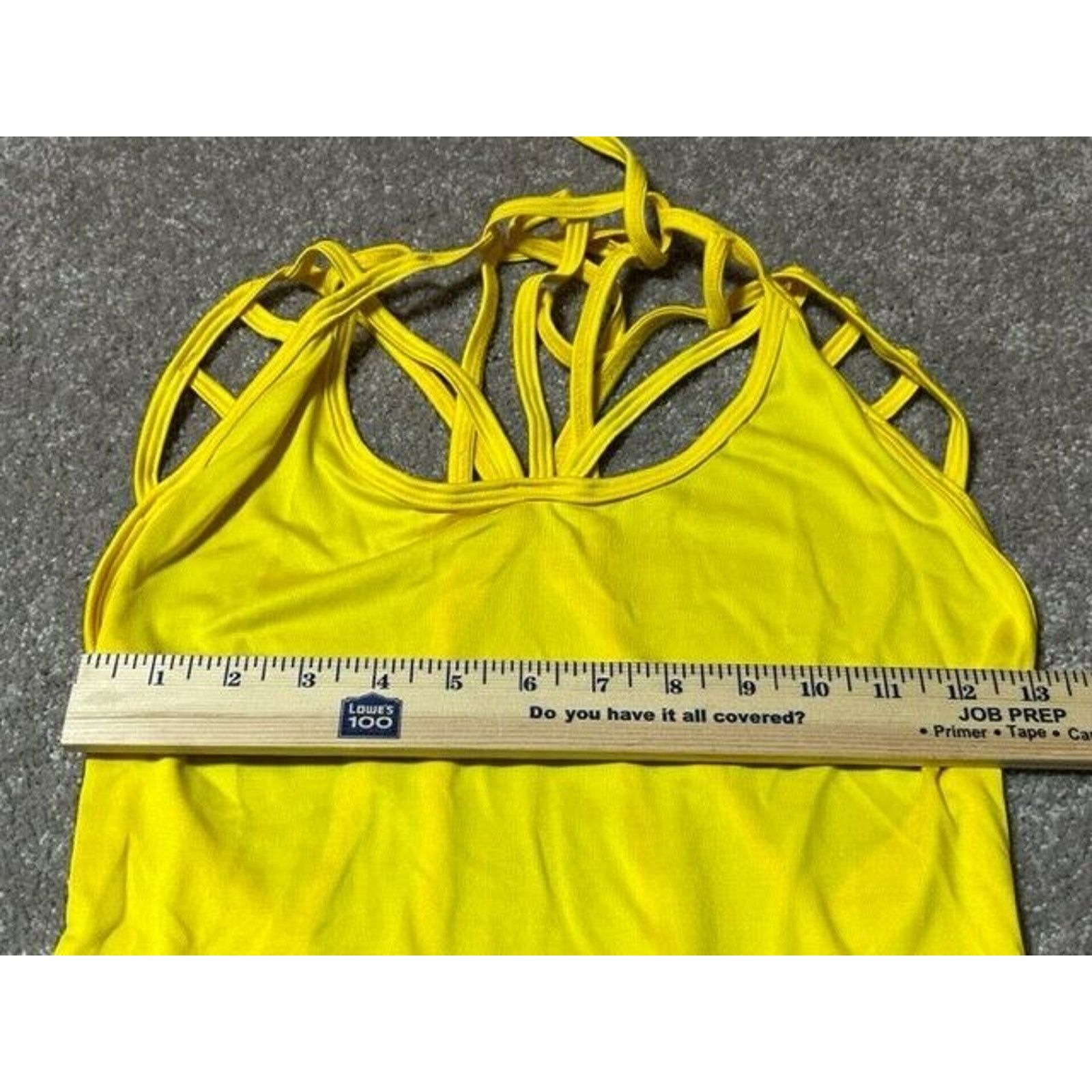 Other Mapale Dress XL Bodycon Short Length Strappy Stretch Yellow Size XL / US 12-14 / IT 48-50 - 3 Thumbnail