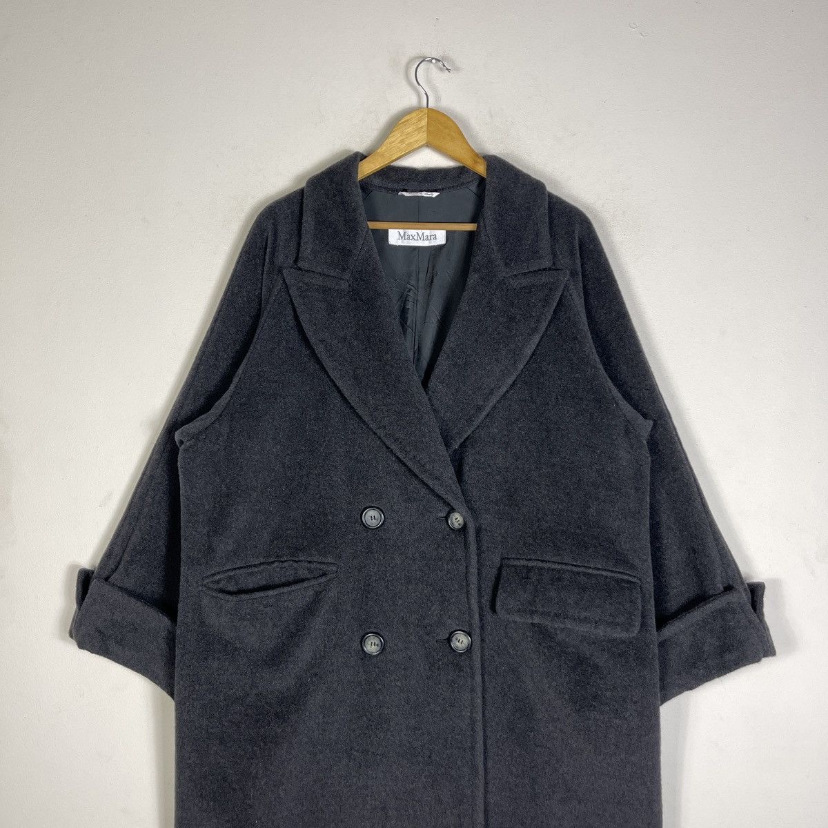 Max Mara 🔥MAX MARA ARCHIVE COCOON OVERSIZED CASHMERE & WOOL COAT Size M / US 6-8 / IT 42-44 - 4 Thumbnail