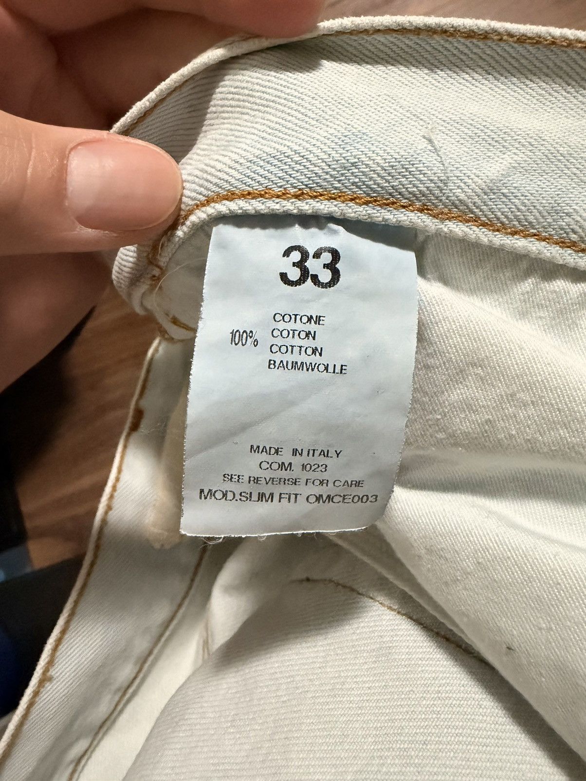 Off-White Last price drop - Off-White Blue Denim Size US 33 - 6 Thumbnail