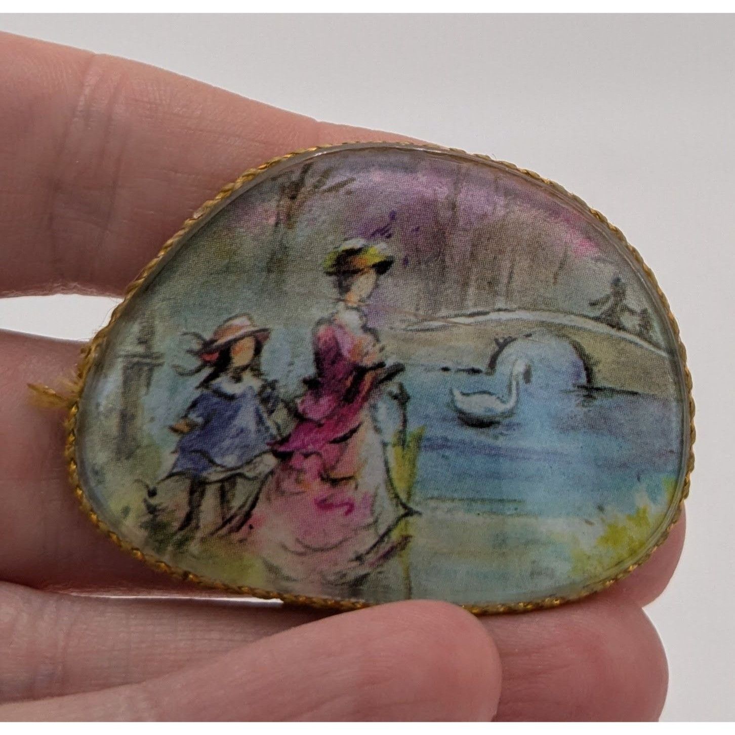 Handmade Handmade Victorian Style Upcycled Glasses Lens Brooch With P Size ONE SIZE - 7 Thumbnail