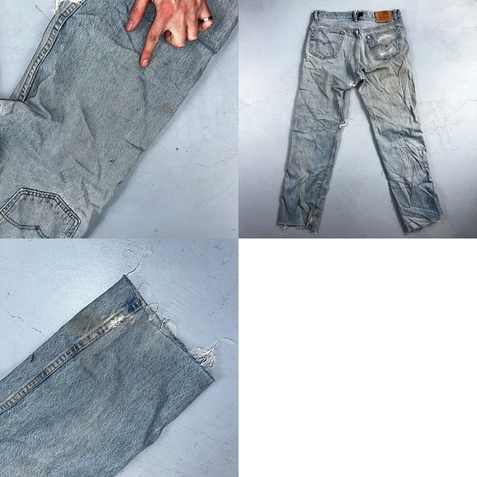 Levi's VINTAGE Levi's 501 Jeans 90s USA Straight Blue 36x34 Regular Men Size US 36 / EU 52 - 11 Thumbnail