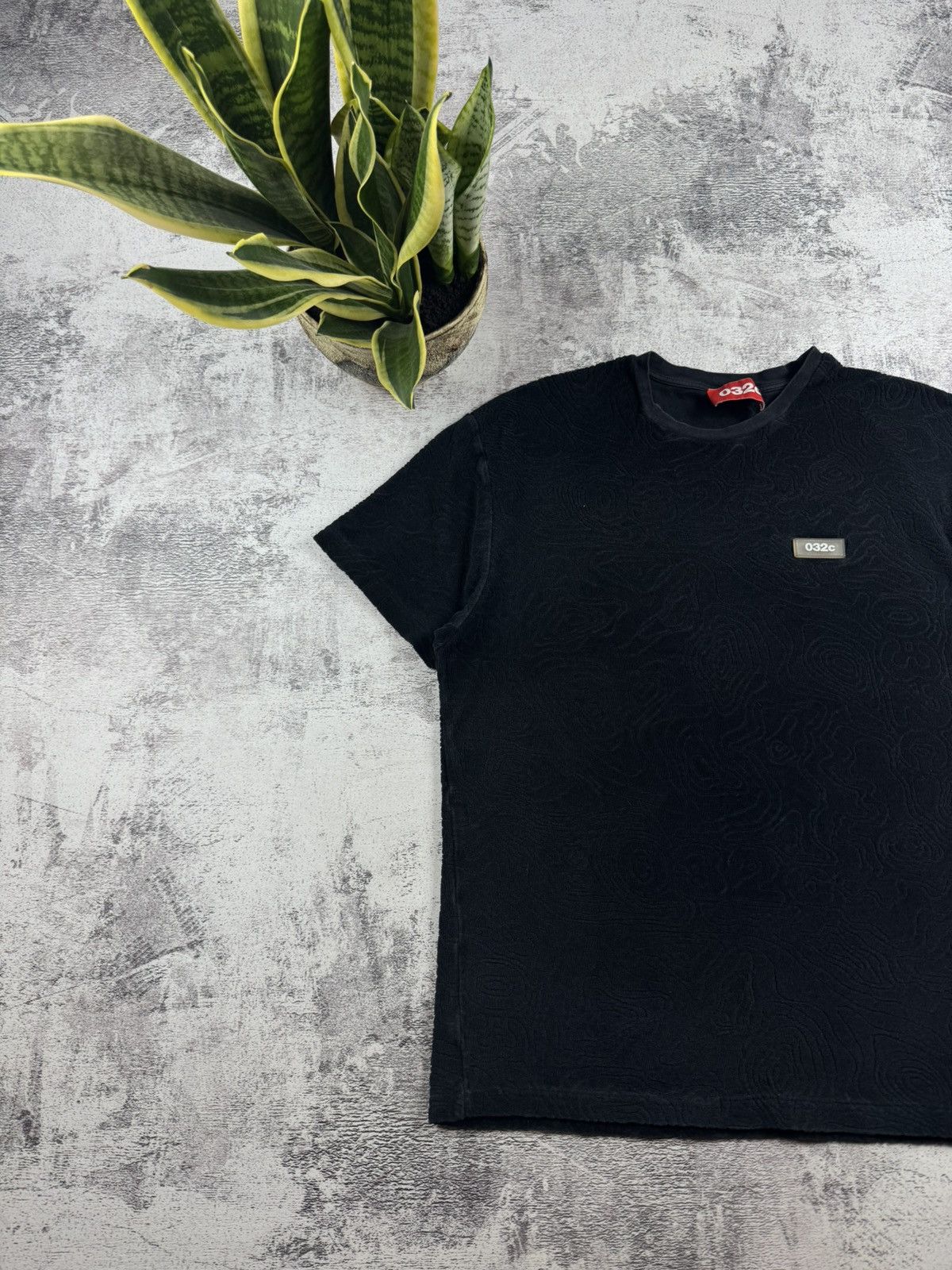 032c 032c Monogram Logo Men’s Large Black Hip Hop Rap Cotton T Shirt Tee Jersey Size US L / EU 52-54 / 3 - 2 Thumbnail