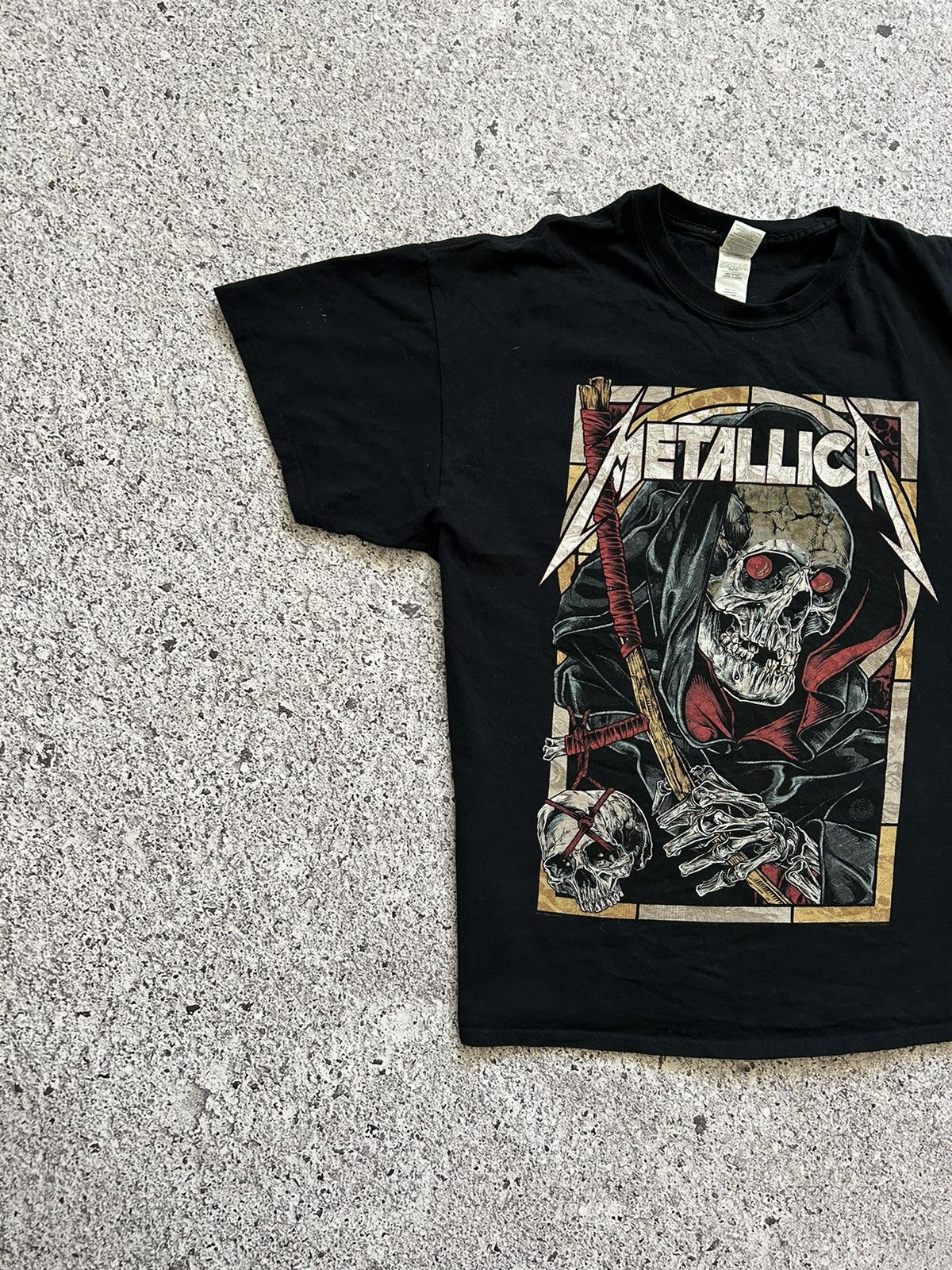 Band Tees × Metallica × Vintage Vintage 2018 Band Metallica Skull Death Metal Rock T-Shirt Size US XL / EU 56 / 4 - 3 Thumbnail