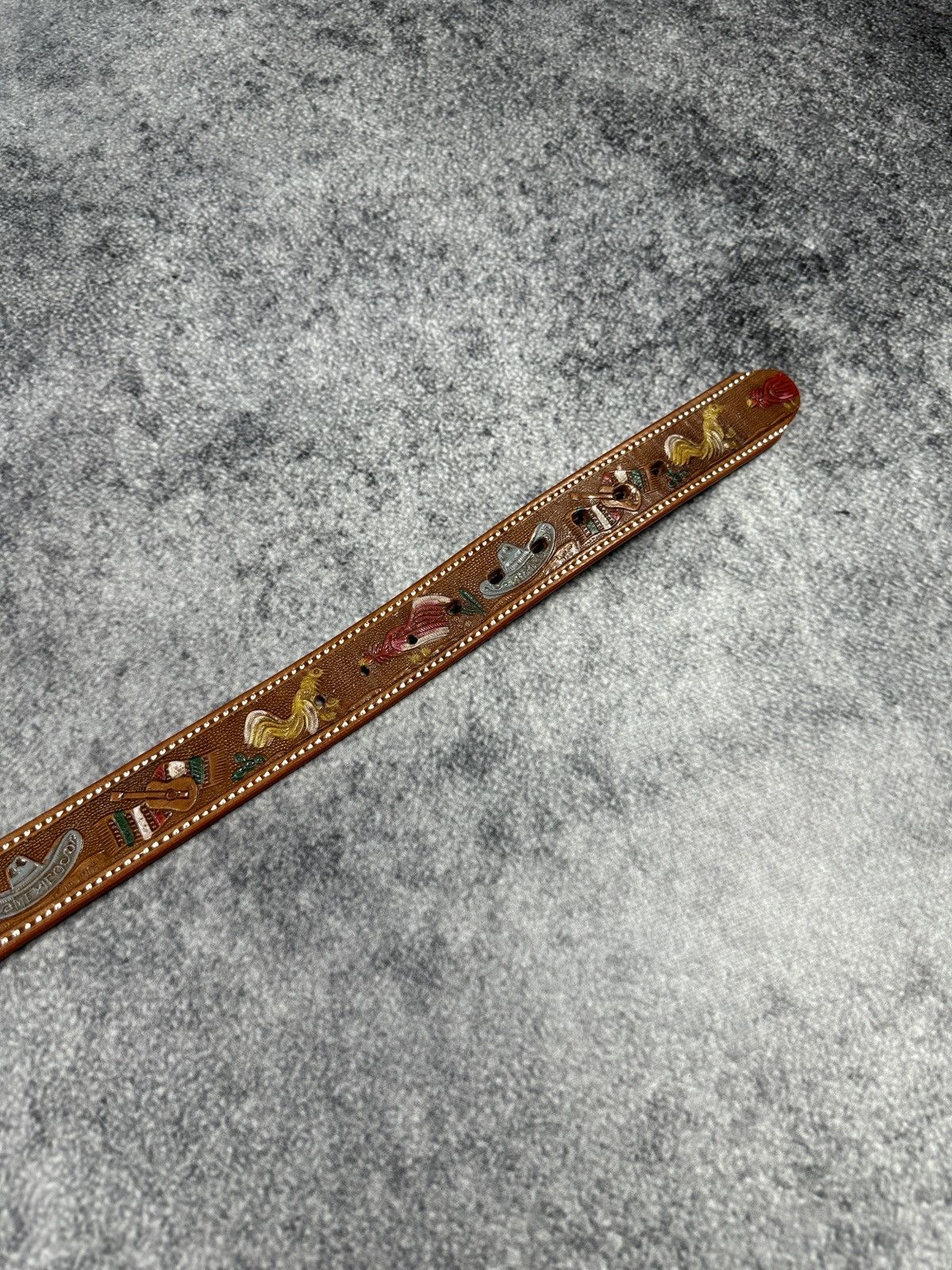 Leather Vintage Indians Mexico Leather Belts Streetwear Avant Garde Size ONE SIZE - 4 Thumbnail
