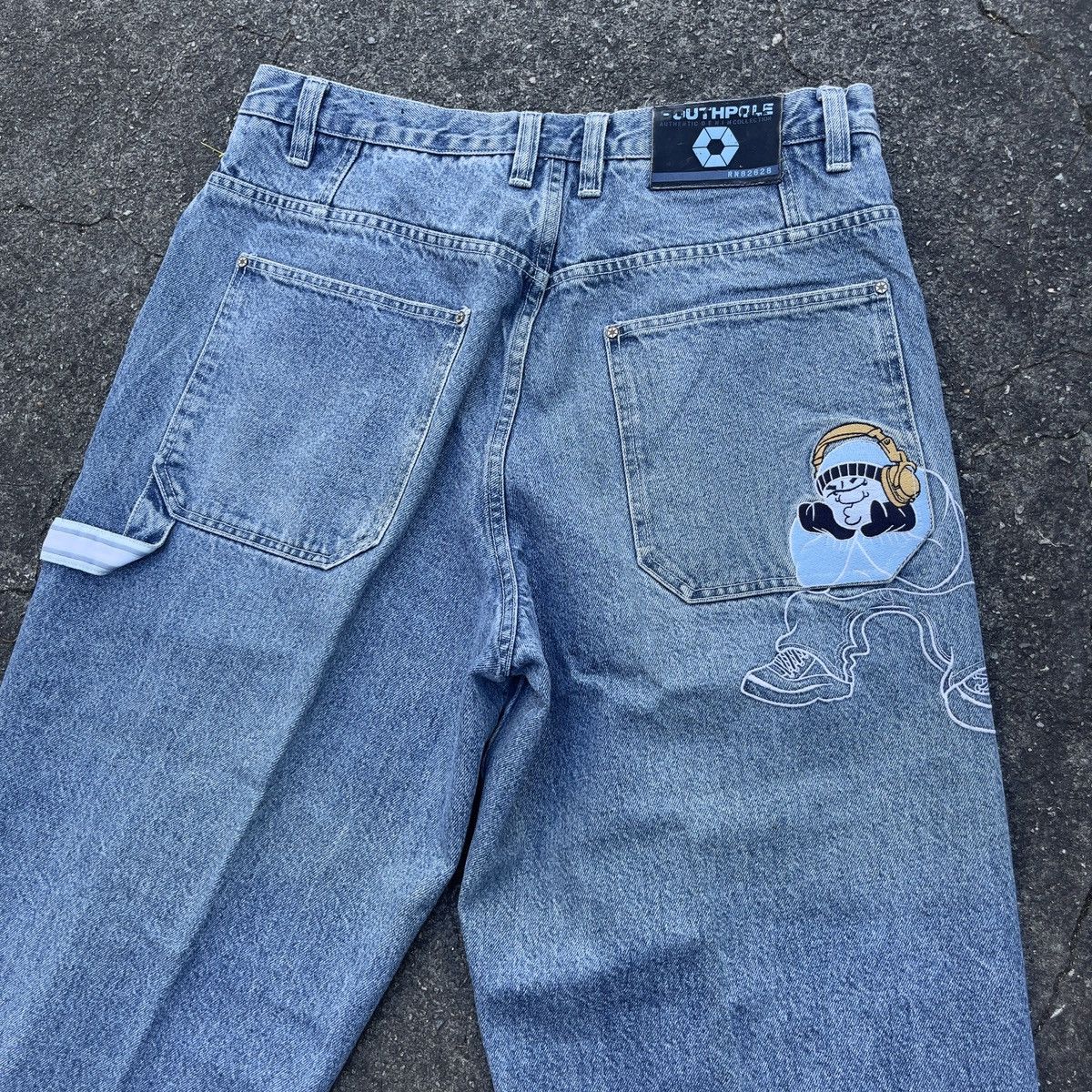 Southpole × Vintage Vintage Y2K SOUTHPOLE Jnco Style Carpenter Jeans Size US 36 / EU 52 - 6 Thumbnail