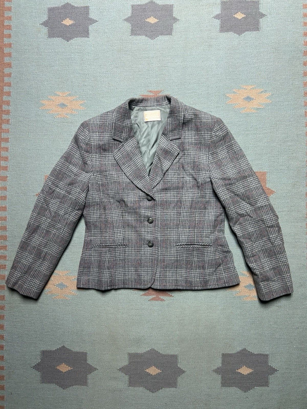 Vintage Vtg Pendleton wool blazer jacket tartan made USA women’s 10 Size M / US 6-8 / IT 42-44 - 1 Thumbnail