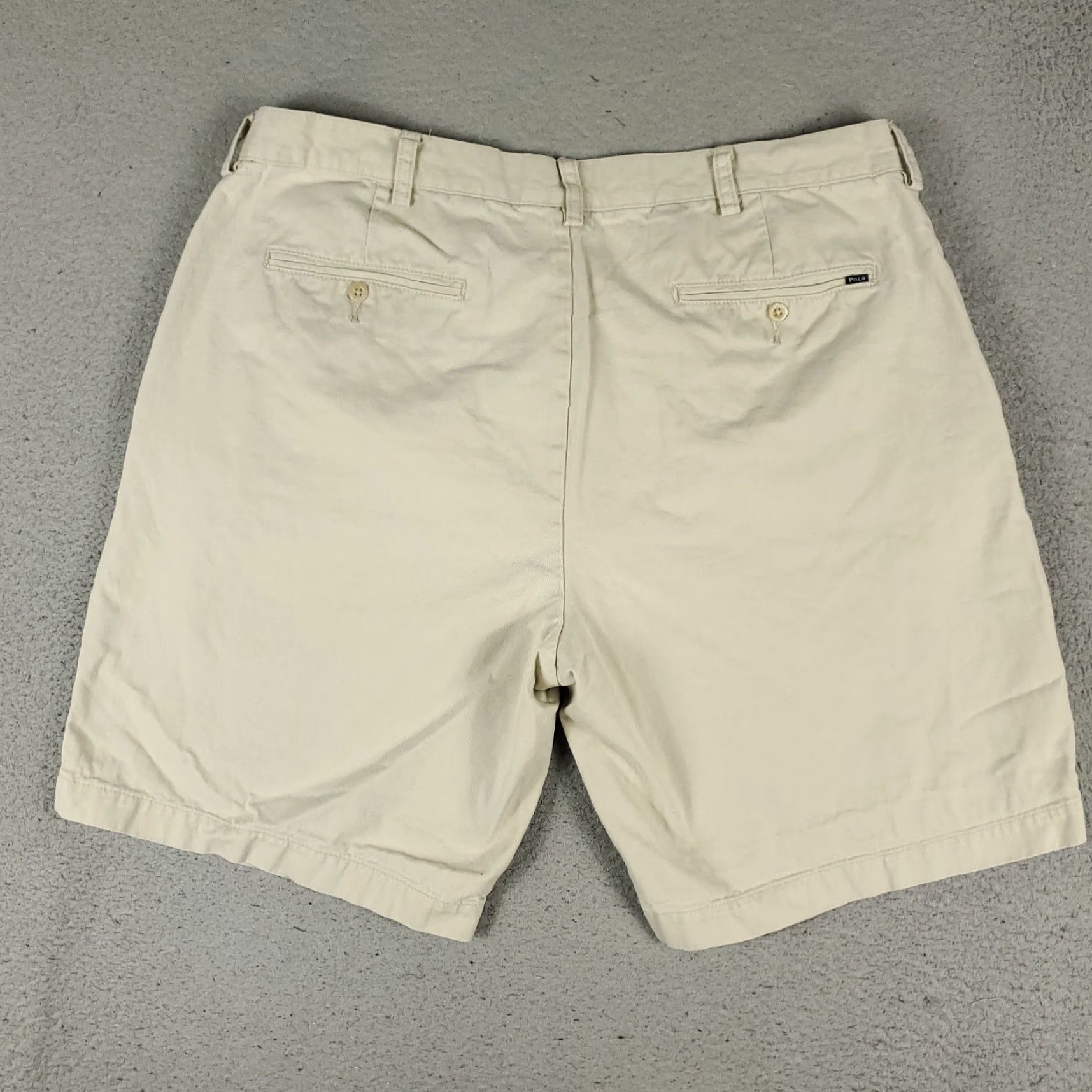 Ralph Lauren VINTAGE Ralph Lauren Men's Shorts Size 40 Beige Chino Flat Front Cotton Casual Size US 40 / EU 56 - 4 Thumbnail