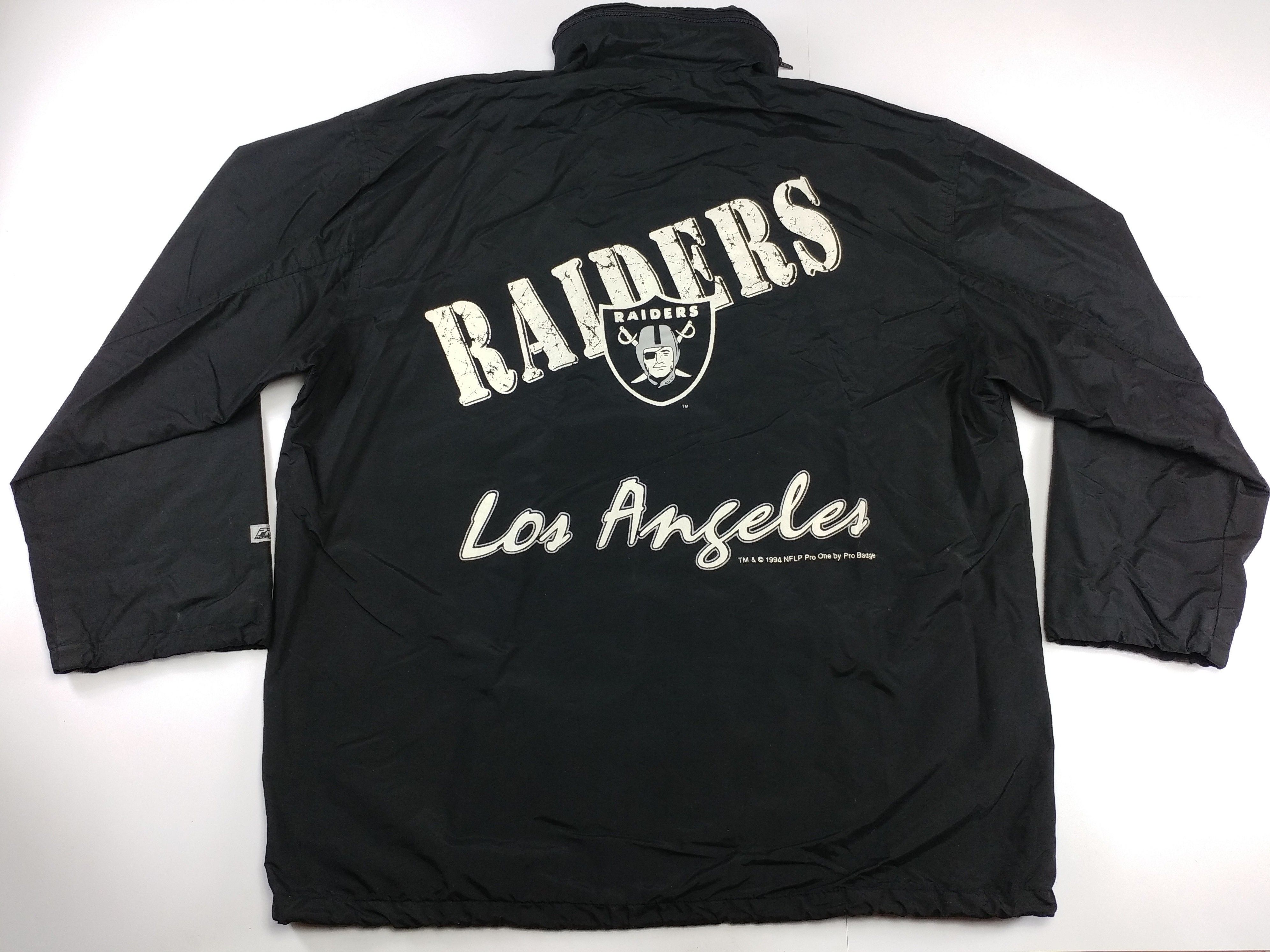 NFL Los Angeles Raiders jacket, 1994 Pro One, vintage Oakland XL Size US XL / EU 56 / 4 - 8 Thumbnail