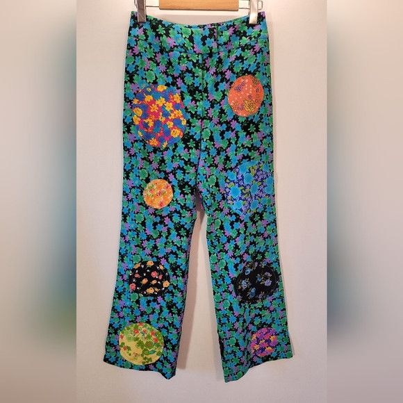 Other Alexsandro Palombo Rare Floral Patch Designer Pants - 25'' Size 25" / US 0 / IT 36 - 1 Thumbnail