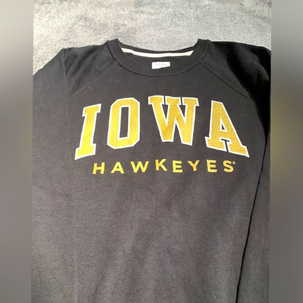 Vintage League Hawkeyes Sweatshirt Medium Women Black M Pullover Shirt Size M / US 6-8 / IT 42-44 - 2 Thumbnail